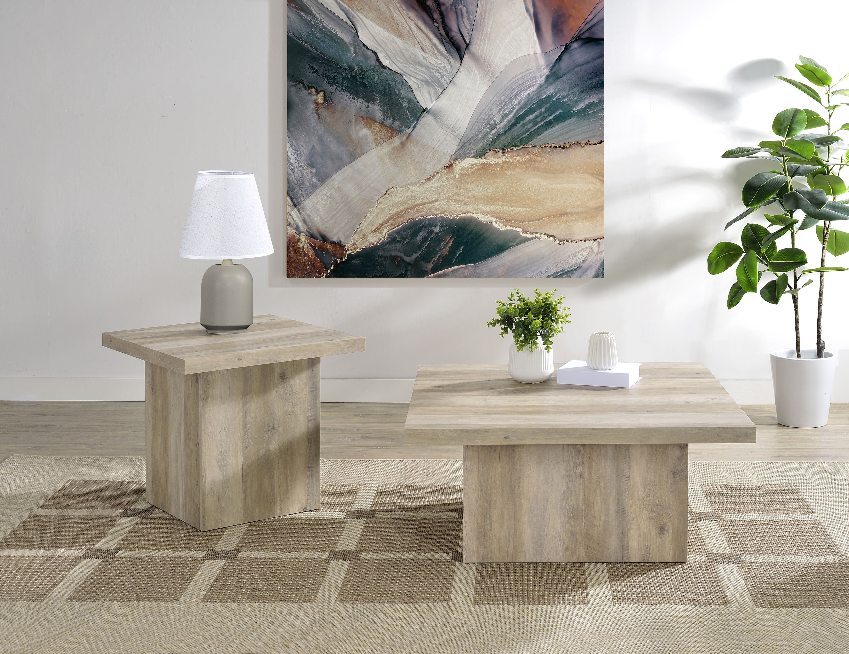Devar Square Engineered Wood Coffee Table
