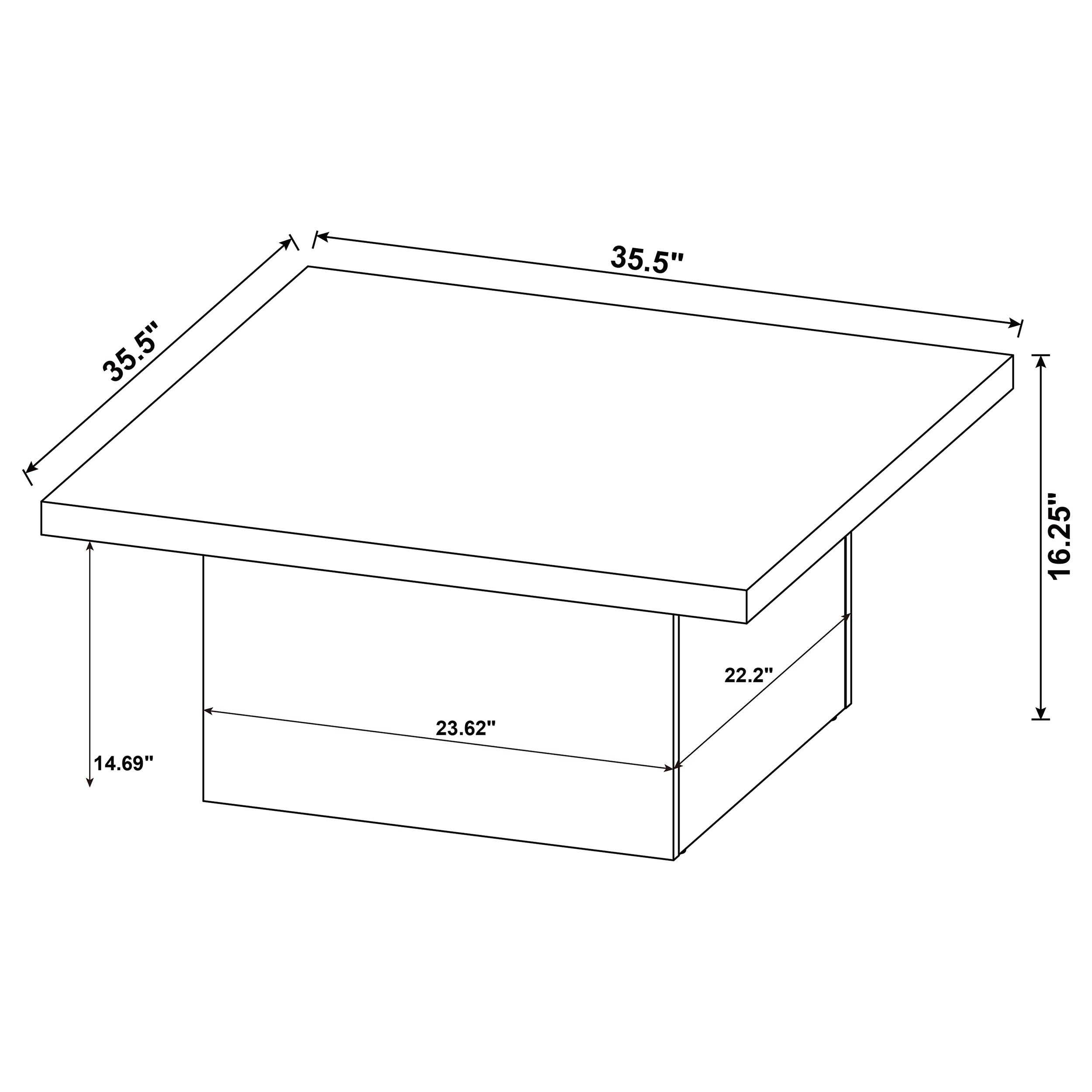 Devar Square Engineered Wood Coffee Table