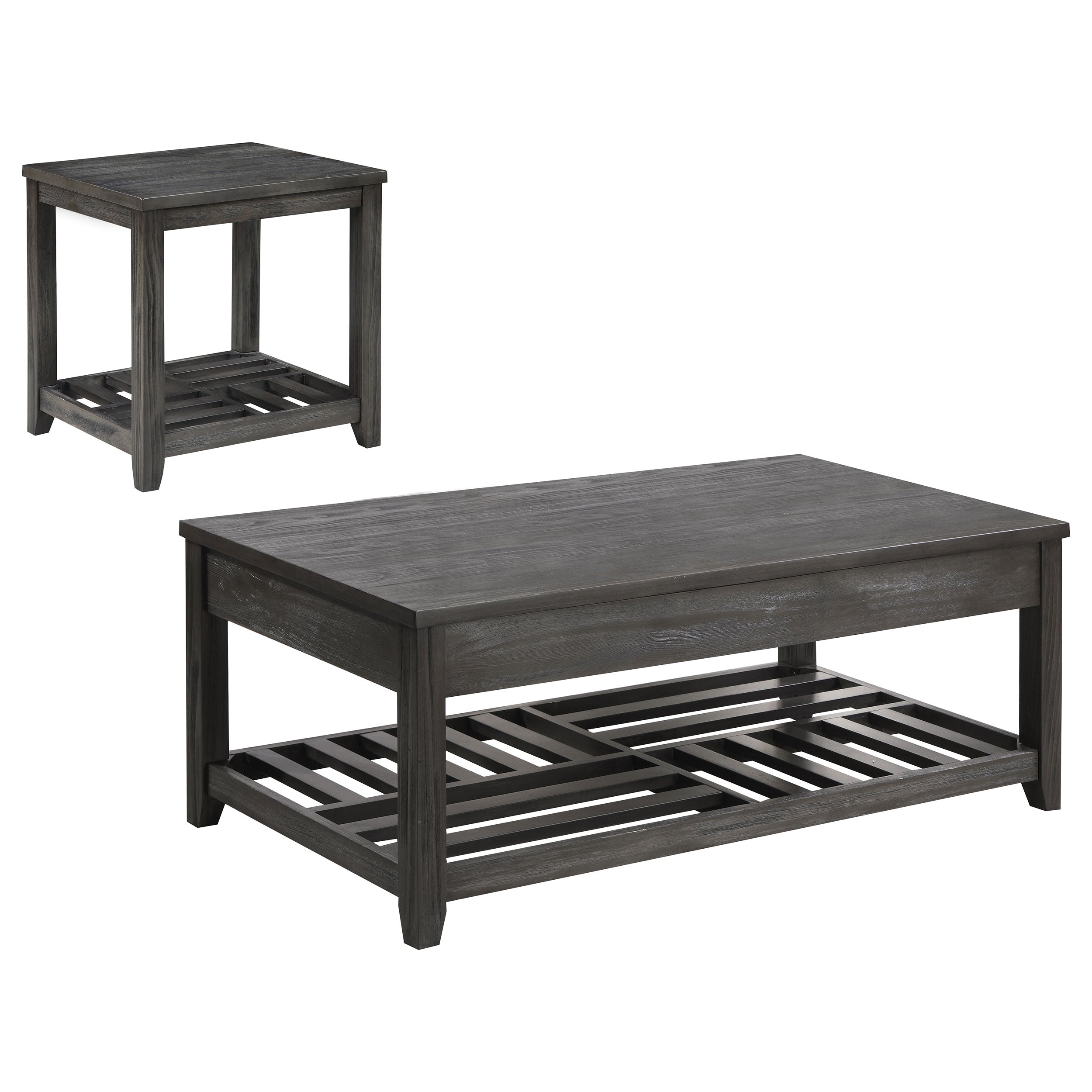 Cliffview  Lift Top Coffee and End Table Set Grey