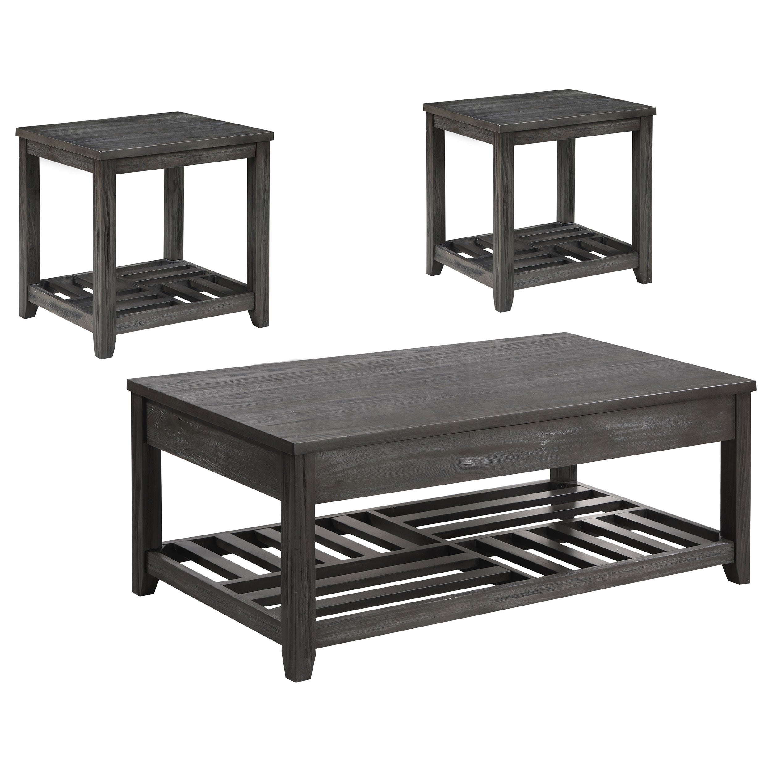 Cliffview  Lift Top Coffee and End Table Set Grey
