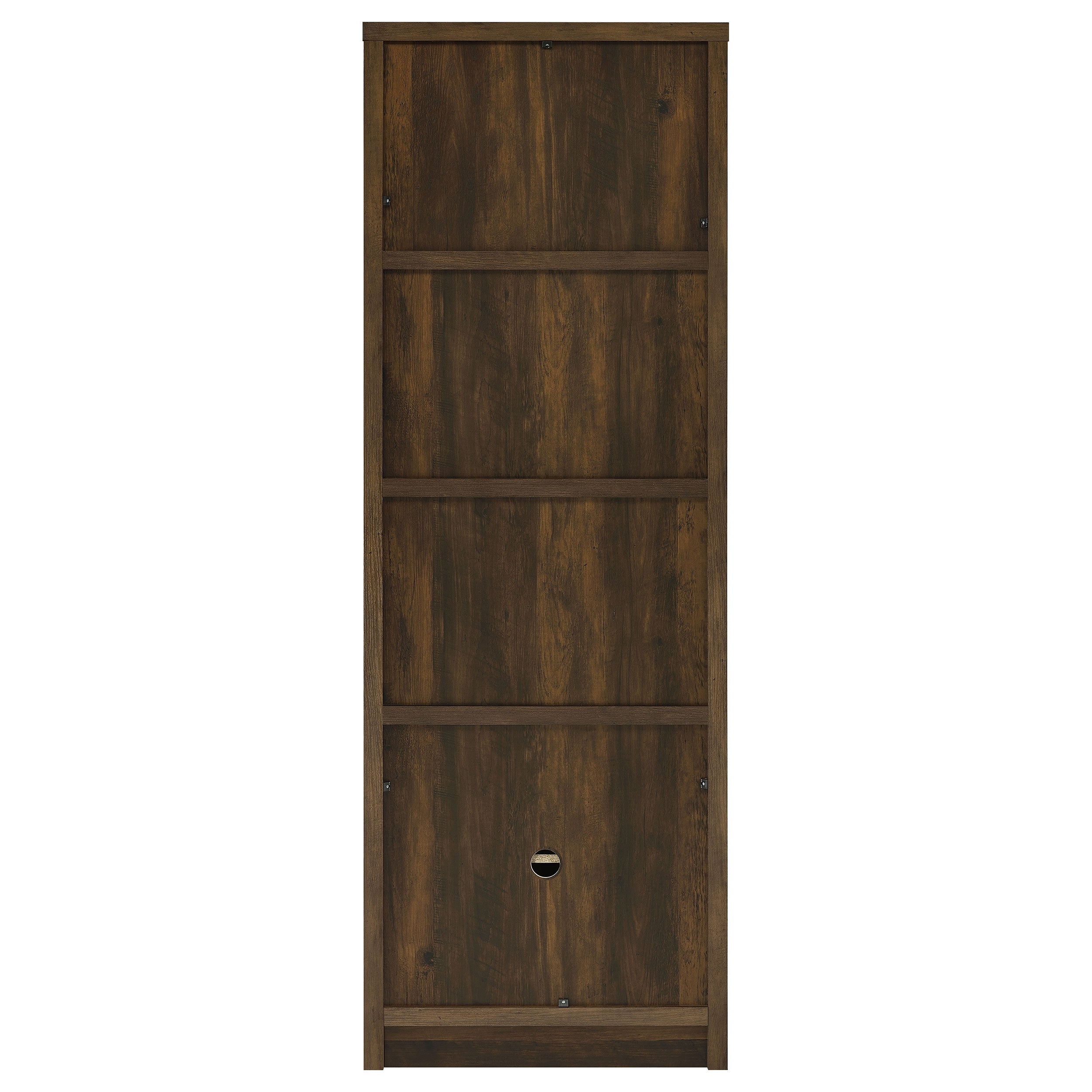 Laughlin 3-shelf Engineered Wood Media Tower Dark Pine