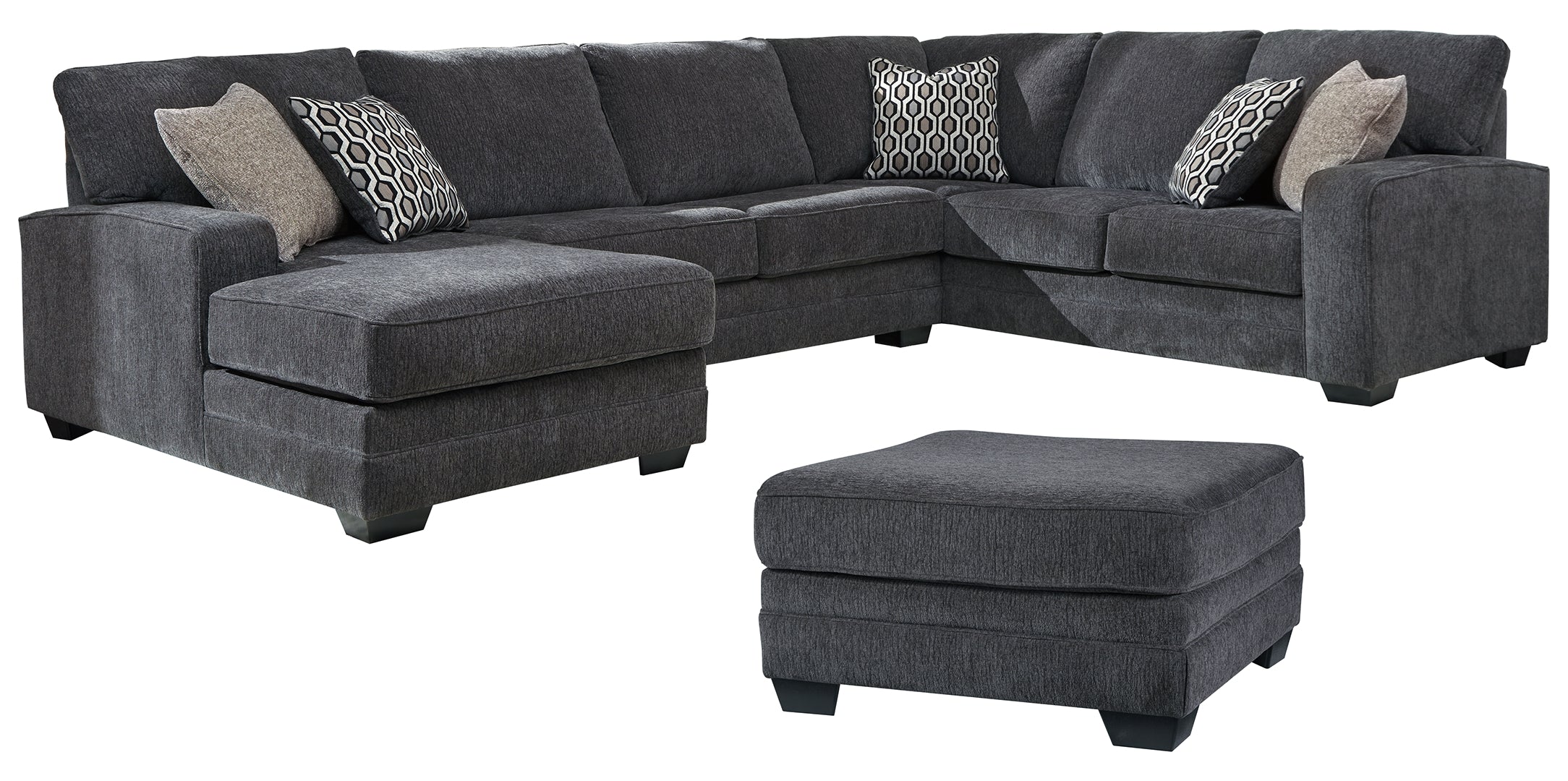 Tracling 3-Piece Sectional with Ottoman