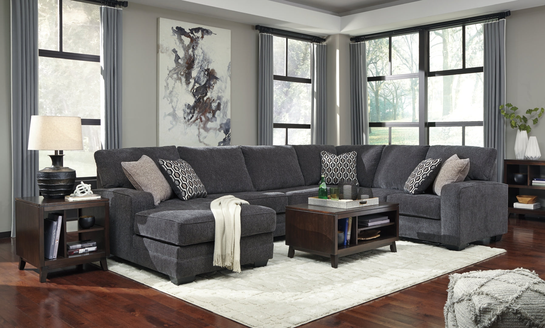 Tracling 3-Piece Sectional with Ottoman