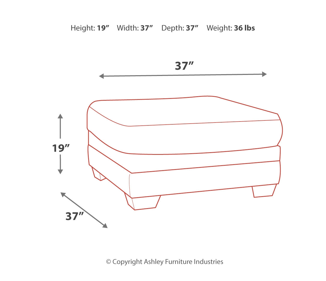 Tracling Oversized Accent Ottoman