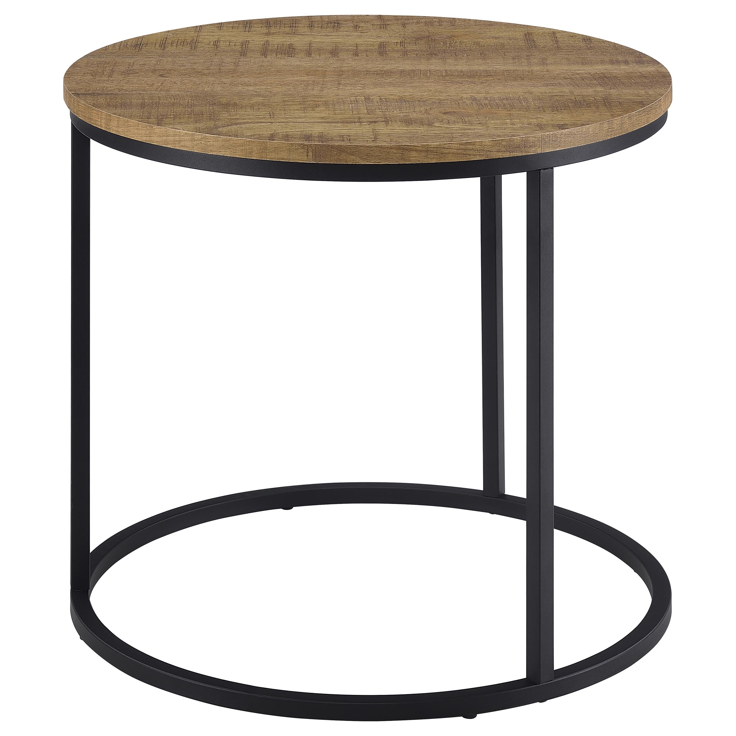 Lainey Round Faux Marble Side End Table