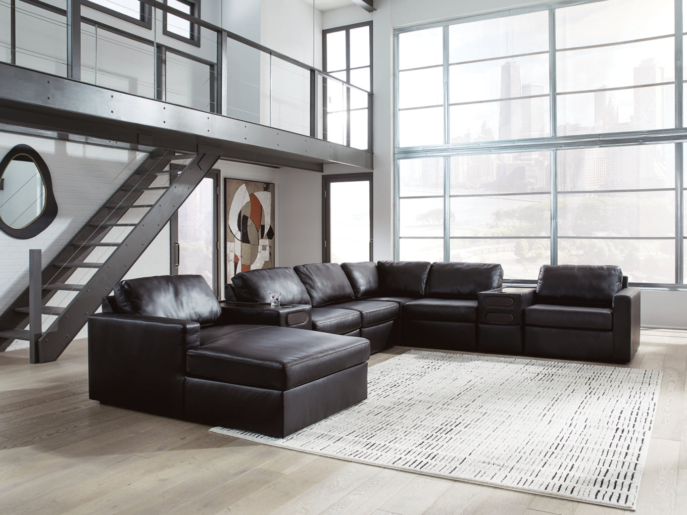 Modmax Sofa, Loveseat and Recliner Sectional Set