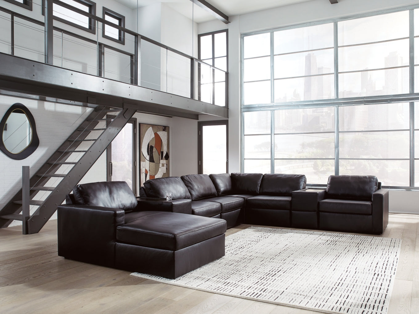 Modmax Sofa, Loveseat and Recliner Sectional Set