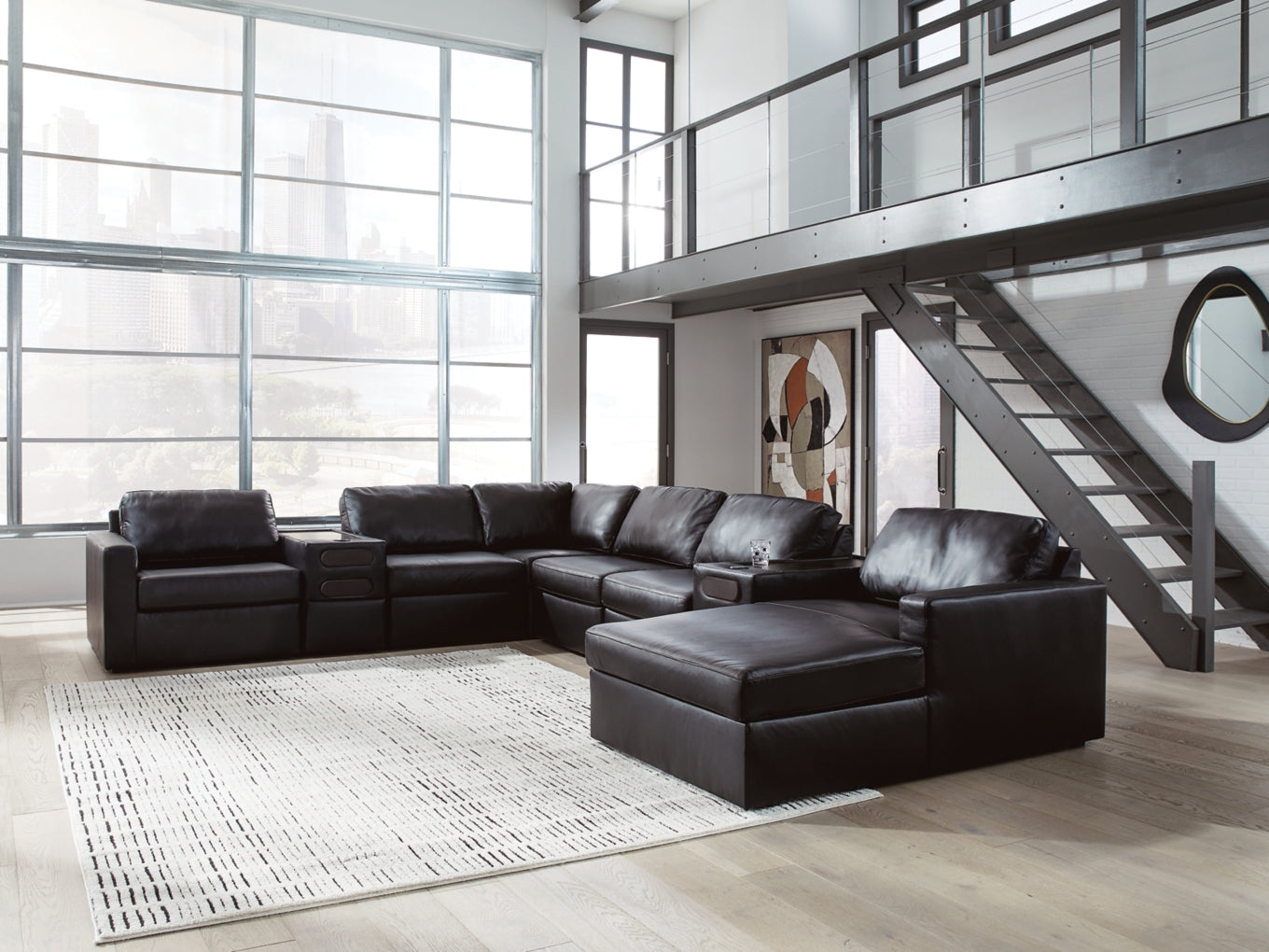 Modmax Sofa, Loveseat and Recliner Sectional Set