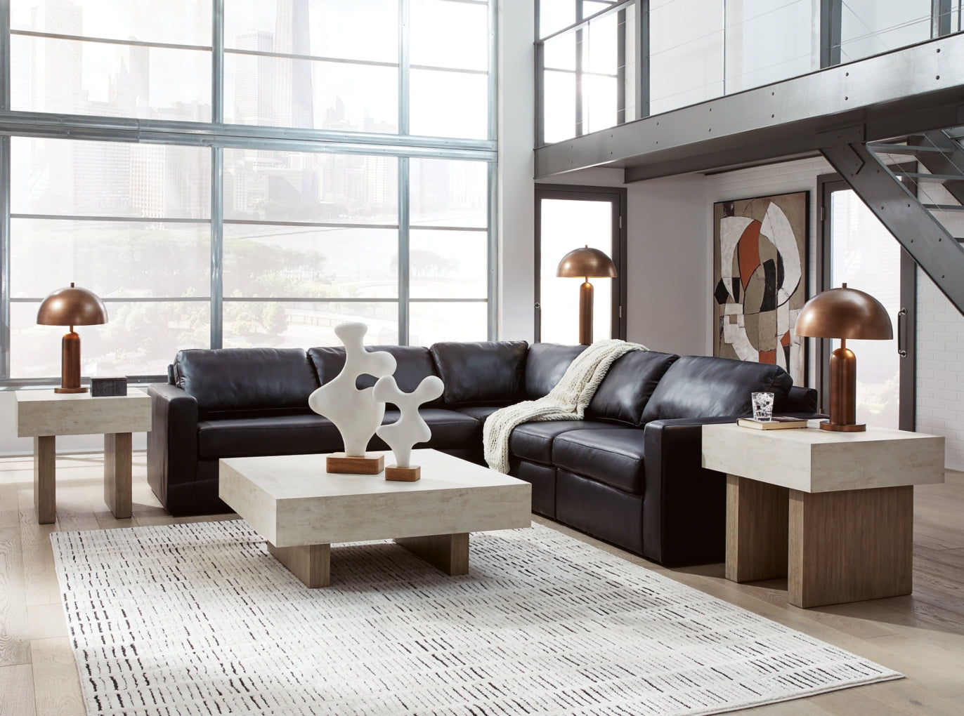 Modmax Sofa, Loveseat and Recliner Sectional Set
