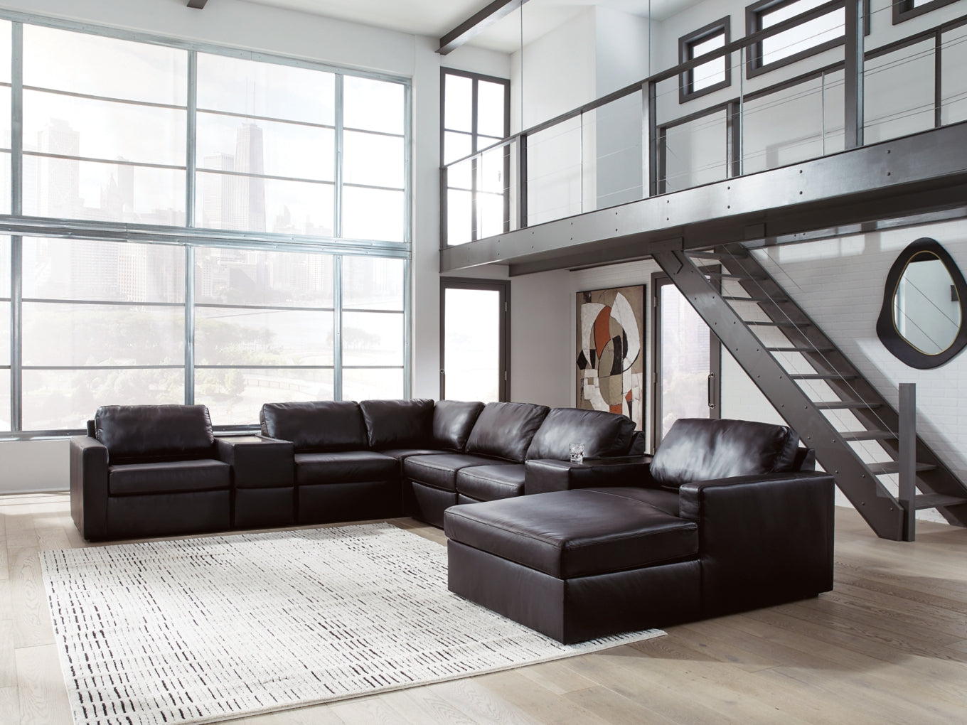 Modmax Sofa, Loveseat and Recliner Sectional Set