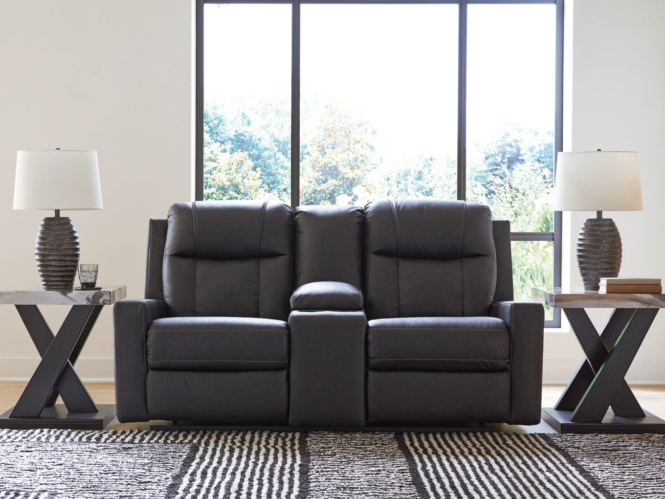 Mackmenville DBL Reclining Loveseat w/Console
