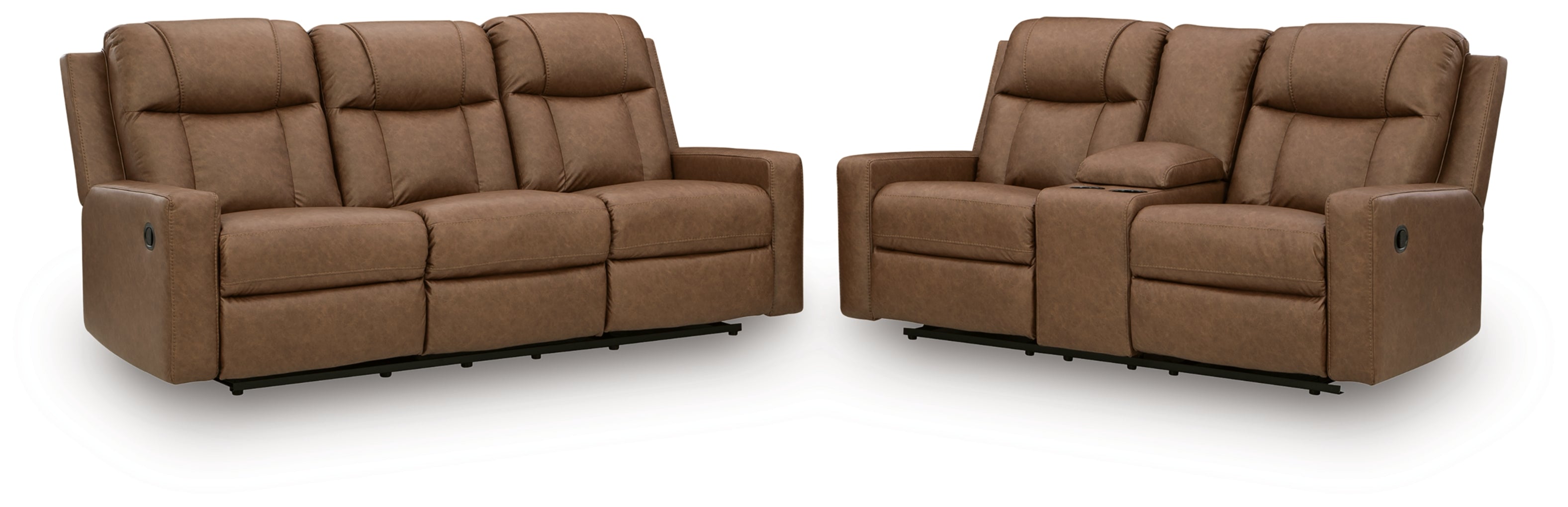 Mackmenville Reclining Sofa and Reclining Loveseat with Console Living Room Set