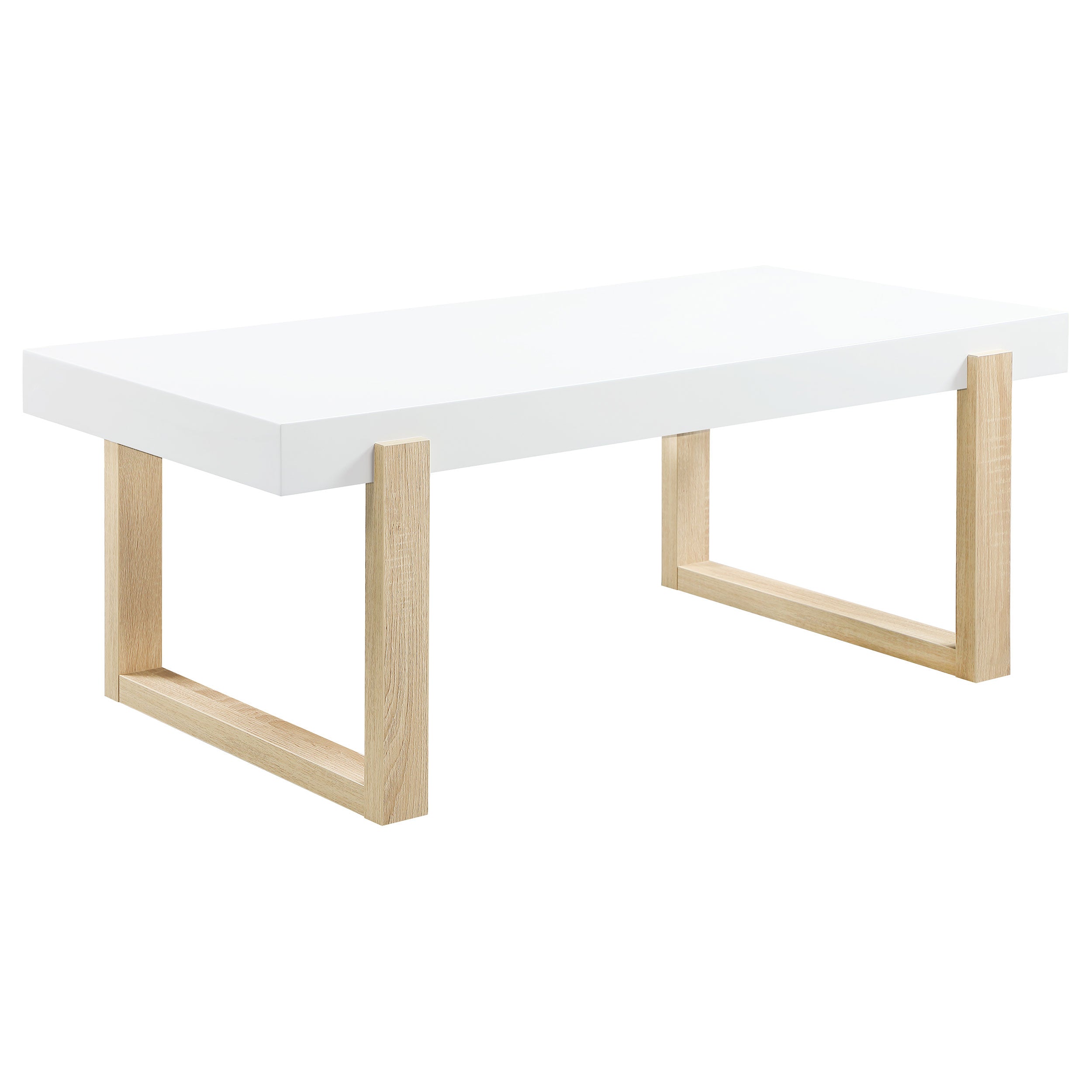 Pala  Coffee and End Table Set White High Gloss