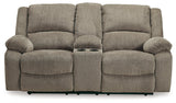 Draycoll Power Reclining Loveseat with Console image