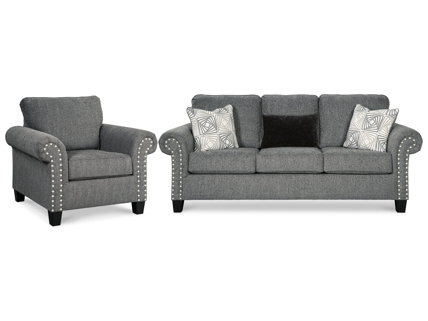 Agleno Sofa, Loveseat, Chair and Ottoman