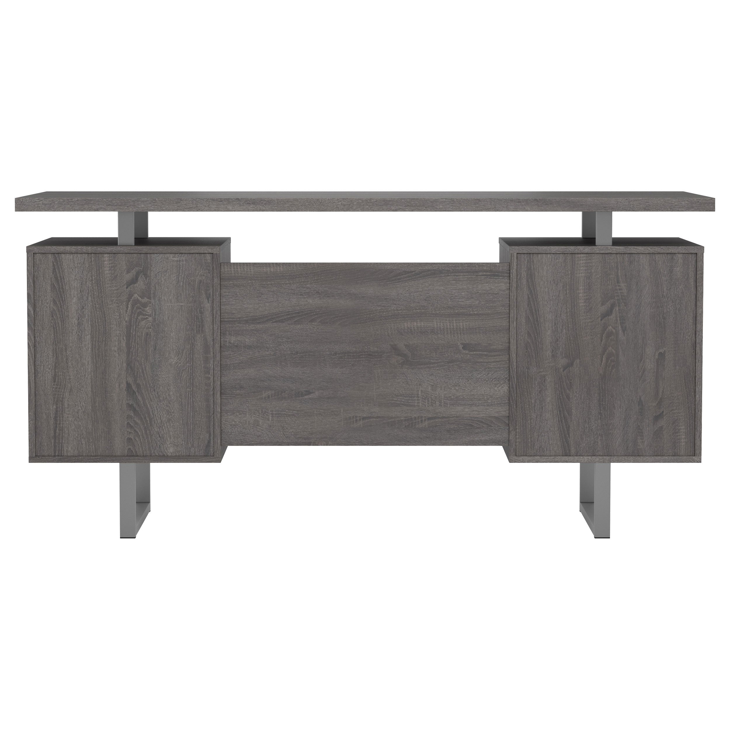 Lawtey Floating Top Office Desk Weathered Grey