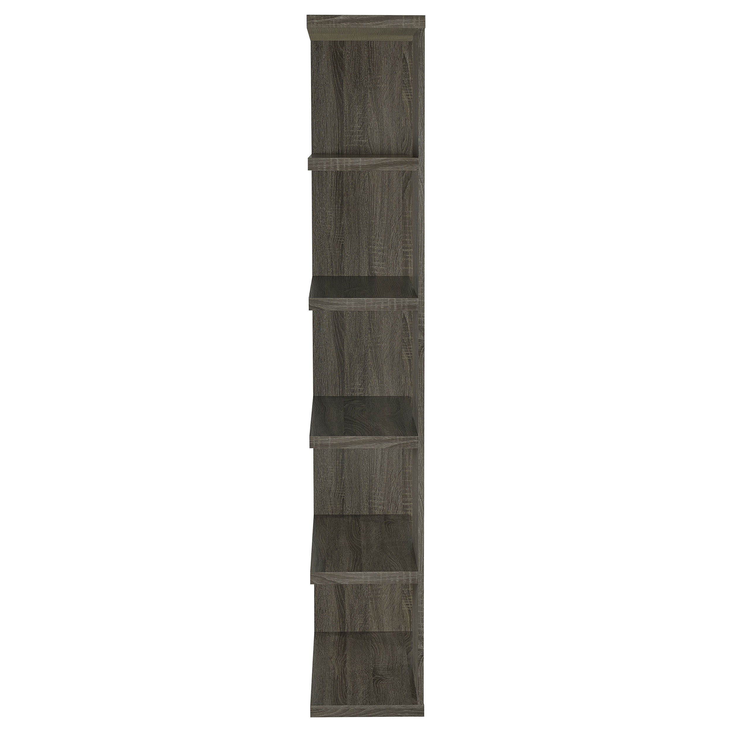 Harrison 5-tier Bookcase Weathered Grey