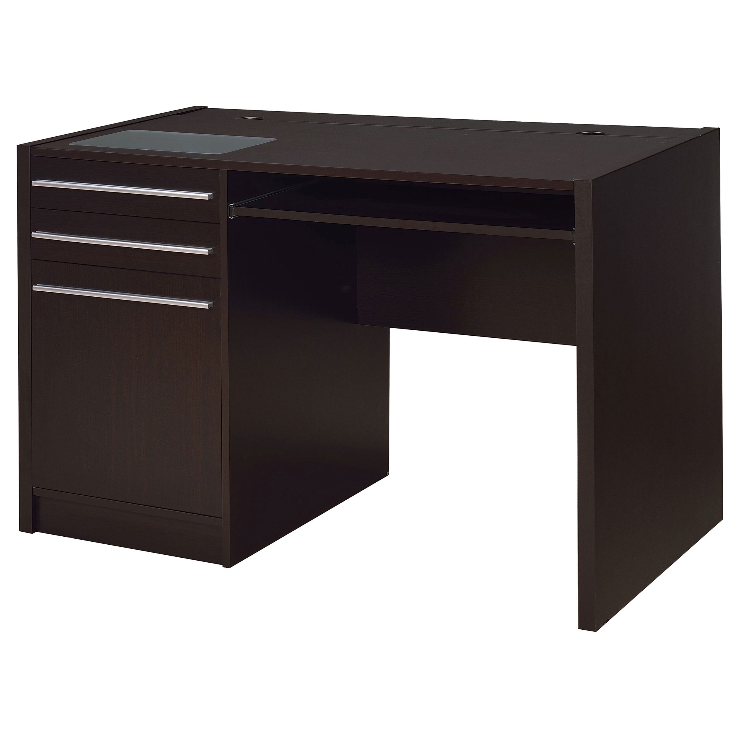 Halston Rectangular Connect-it Office Desk Cappuccino