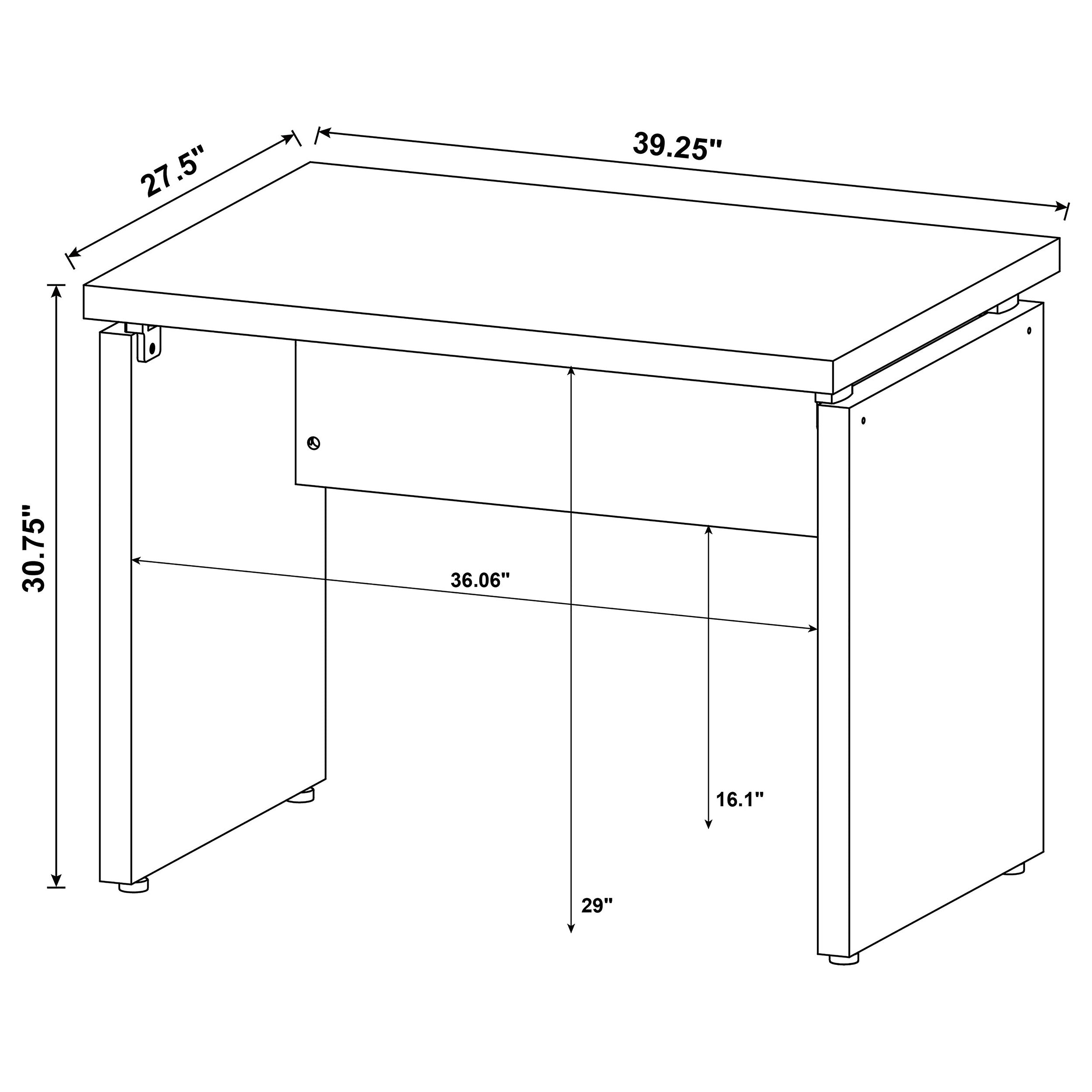 Skylar Extension Desk Cappuccino