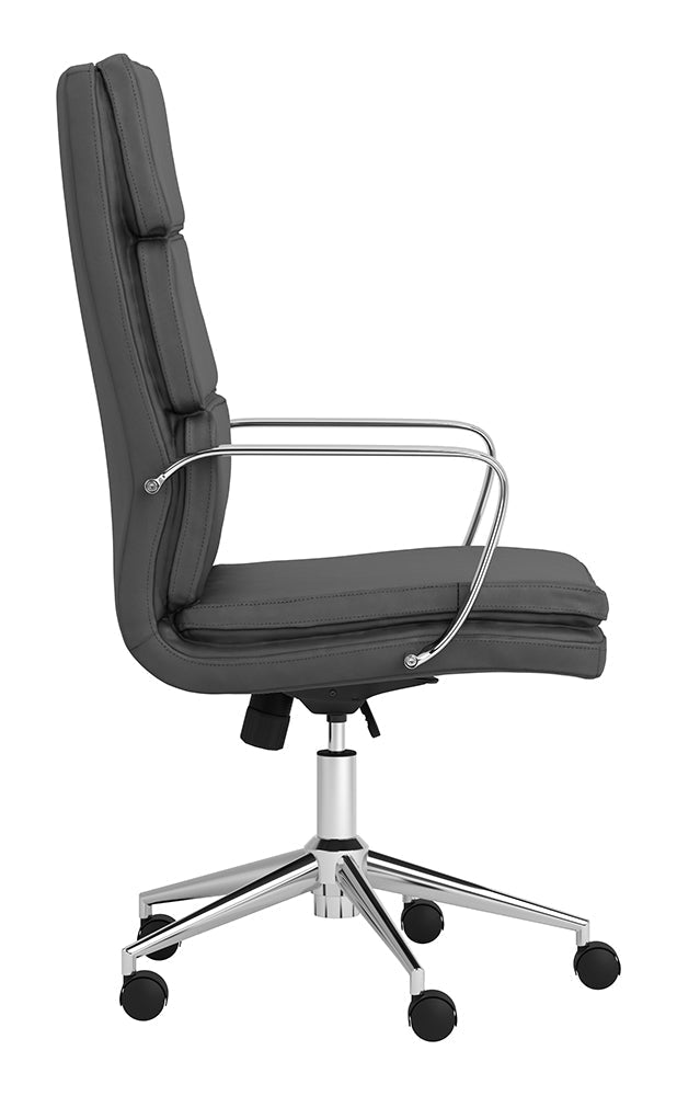 Ximena High Back Upholstered Office Chair Grey