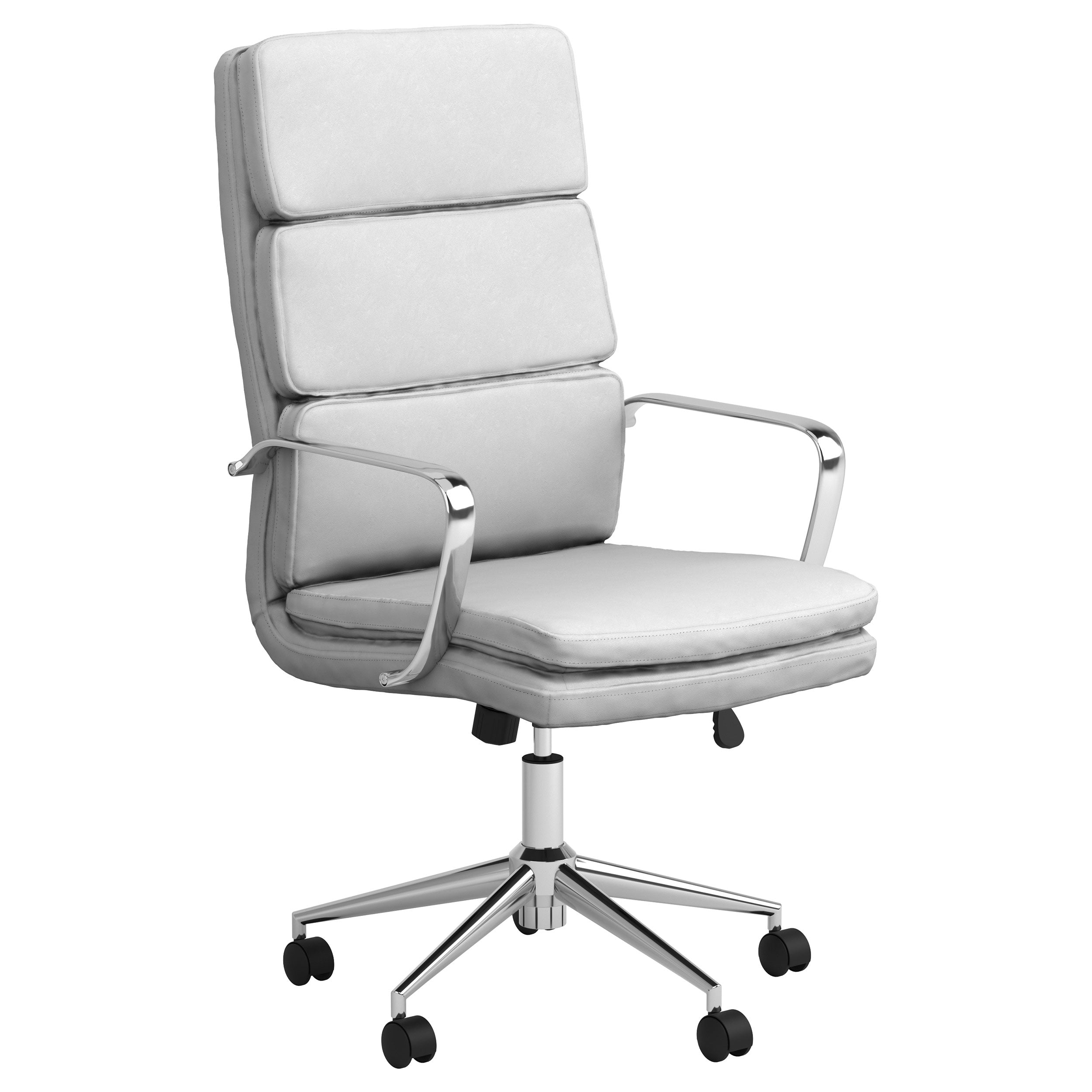 Ximena High Back Upholstered Office Chair White