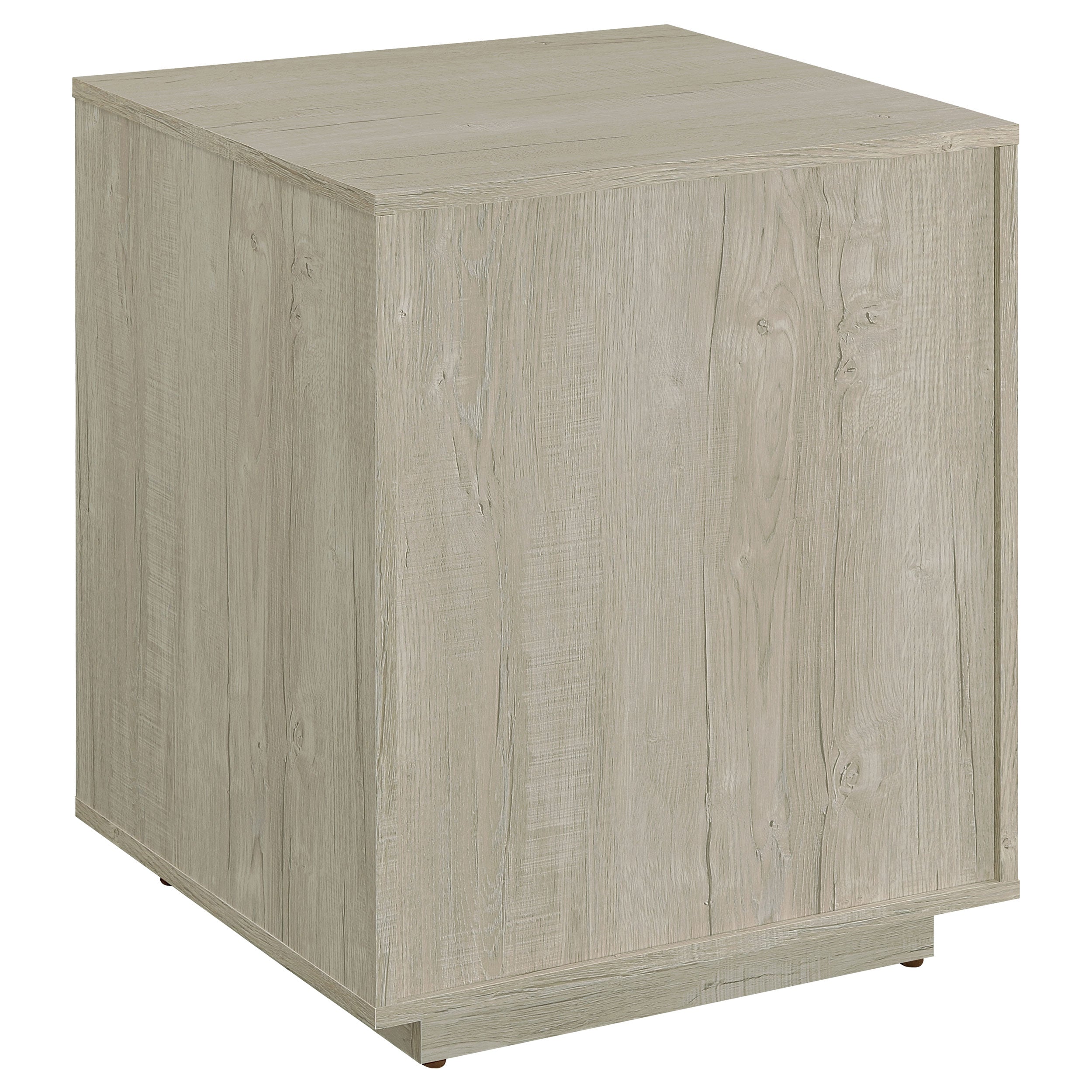 Loomis 3-drawer Square File Cabinet Whitewashed Grey