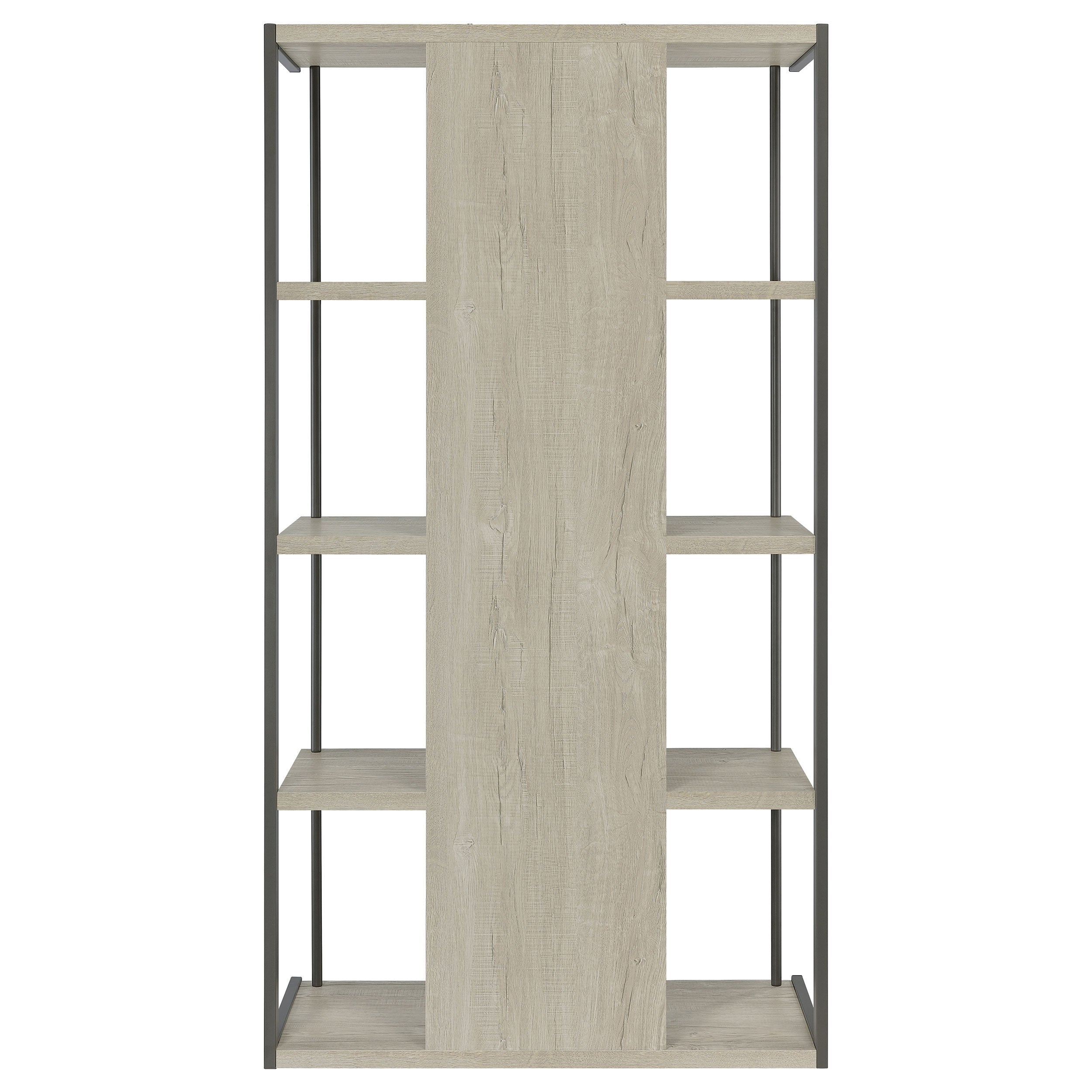 Loomis 4-shelf Bookcase Whitewashed Grey