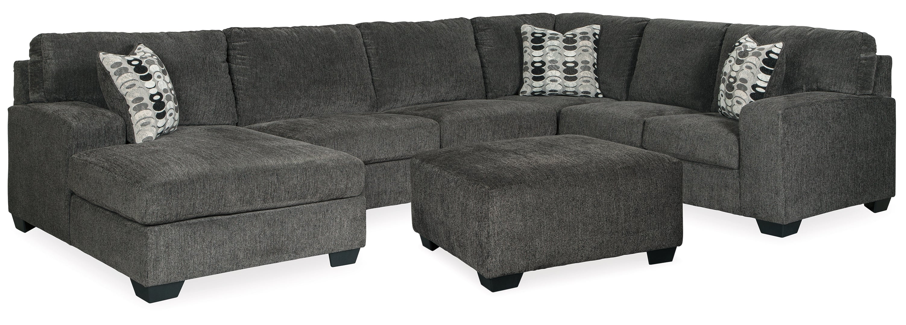 Ballinasloe 3-Piece Sectional with Ottoman