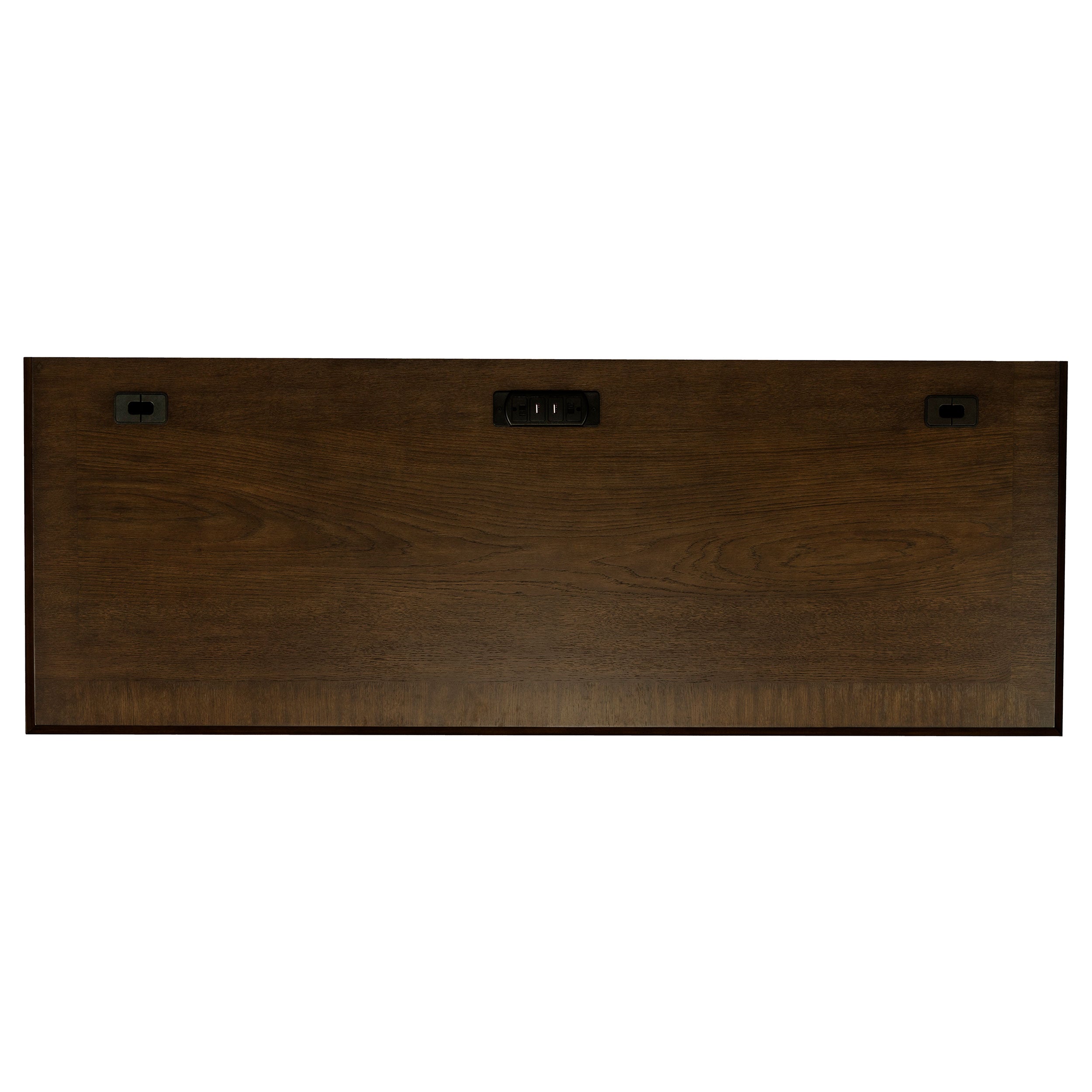 Hartshill Credenza with Power Outlet Burnished Oak