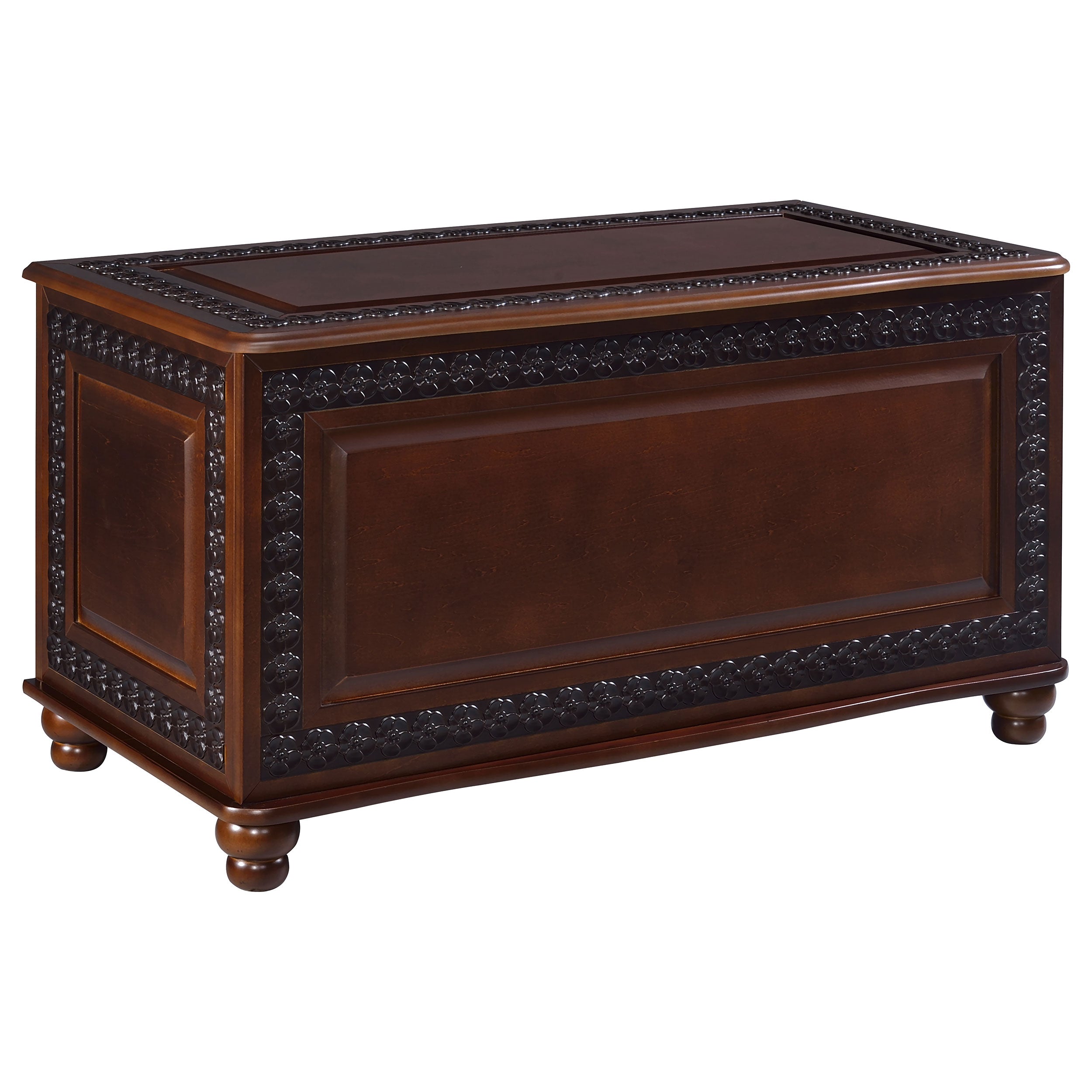 Finlay Flip Open Storage Cedar Chest Deep Tobacco