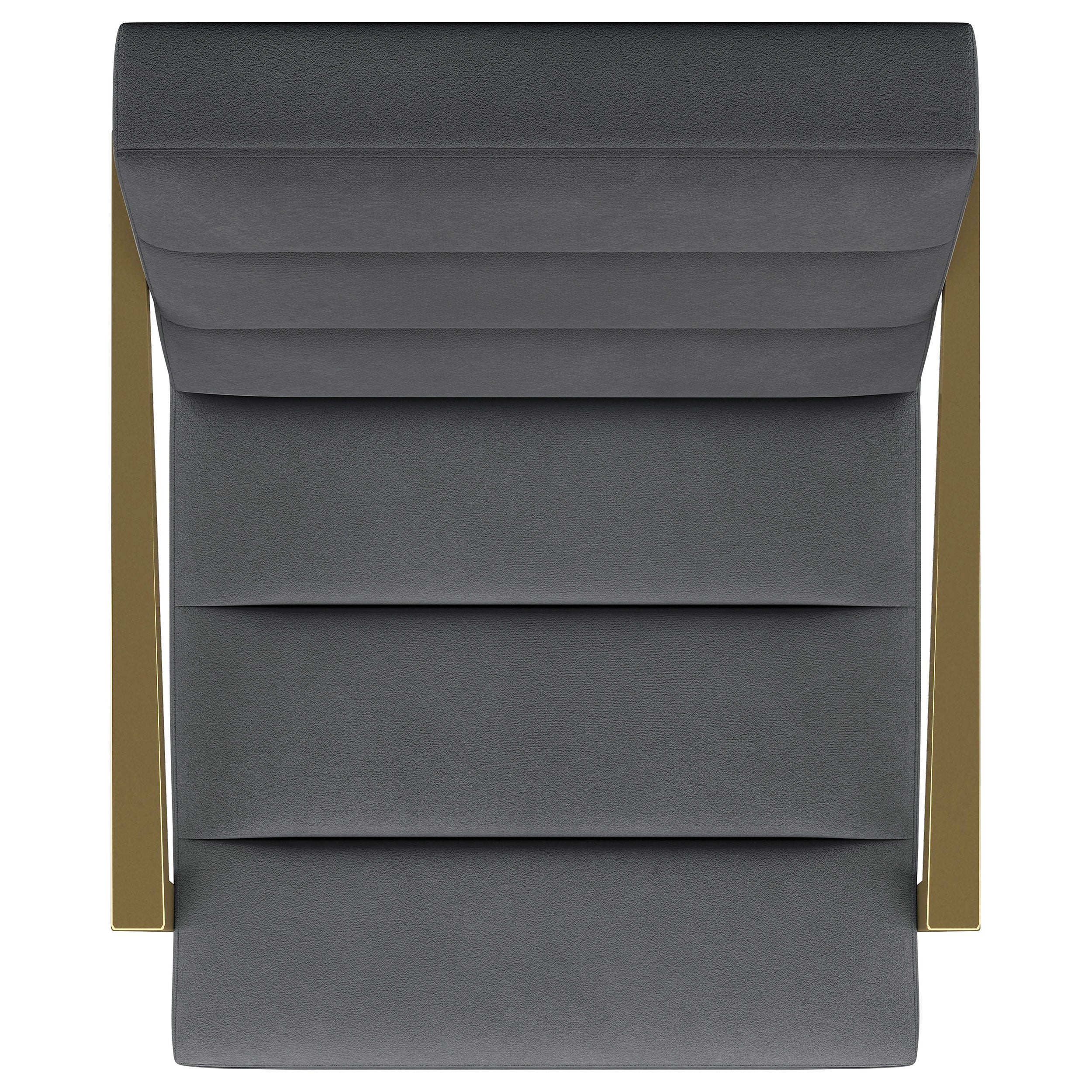 Kirra Upholstered Metal Arm Accent Chair
