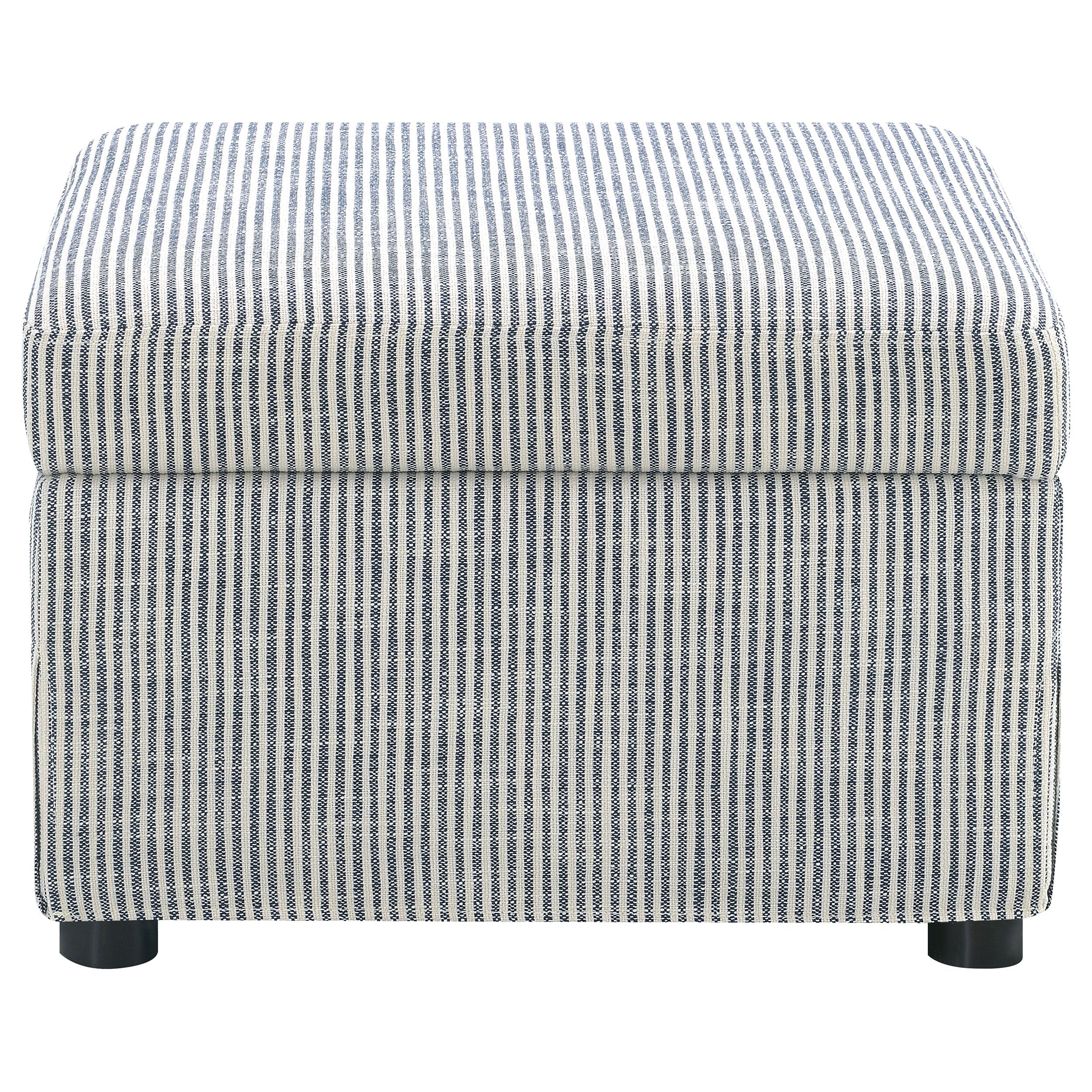 Winter Upholstered Hydraulic Lift Top Storage Ottoman Beige