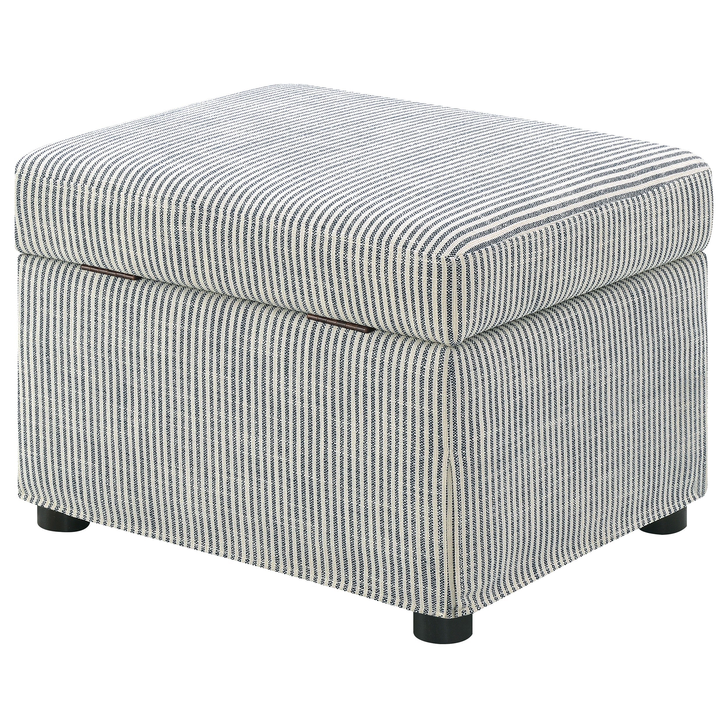 Winter Upholstered Hydraulic Lift Top Storage Ottoman