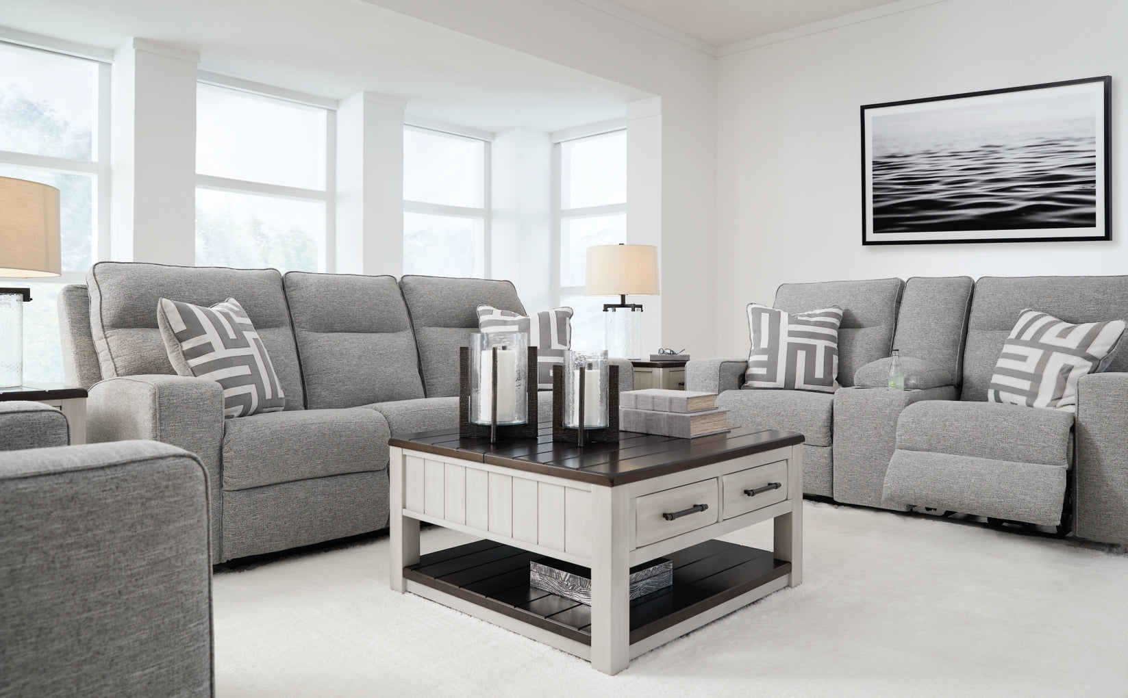 Biscoe Sofa, Loveseat and Recliner