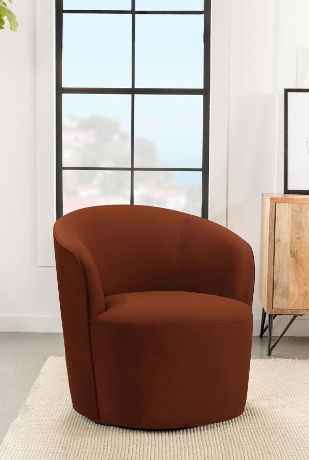 Joyce Upholstered Back Swivel Chair