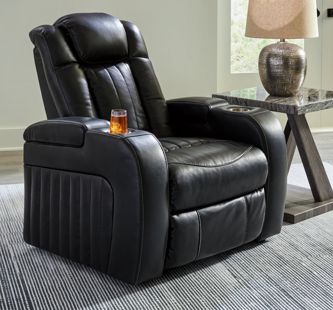 Caveman Den Power Recliner/Adjustable Headrest