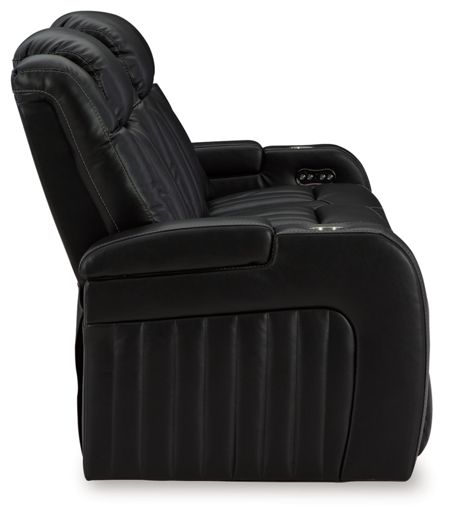 Caveman Den Power Reclining Sofa with Adjustable Headrest