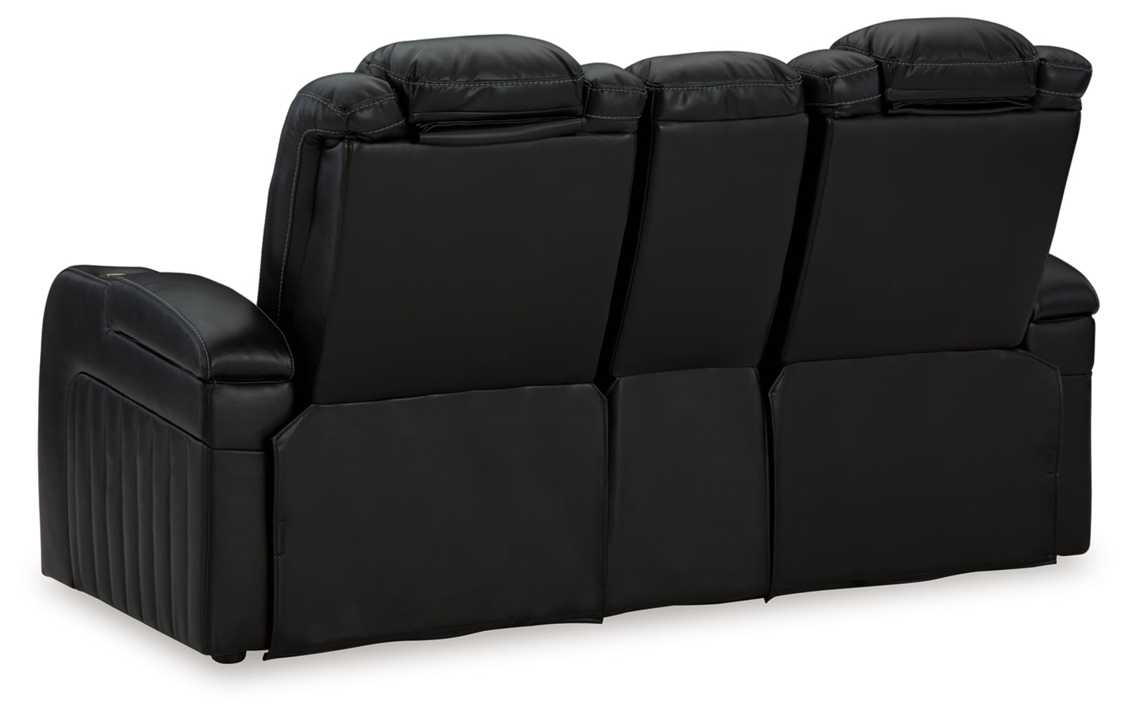 Caveman Den Power Reclining Loveseat/Console/Adjustable Headrest