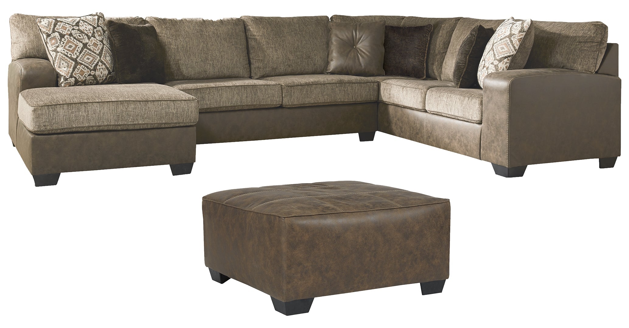 Abalone 3-Piece Sectional with Chaise