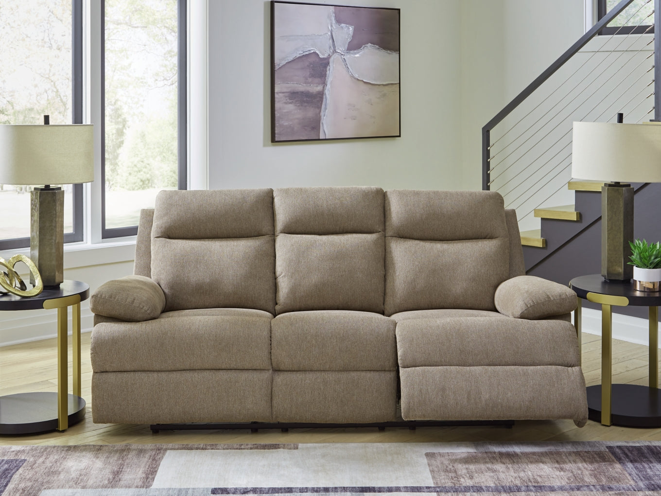 Tarrant Reclining Sofa w/Drop Down Table