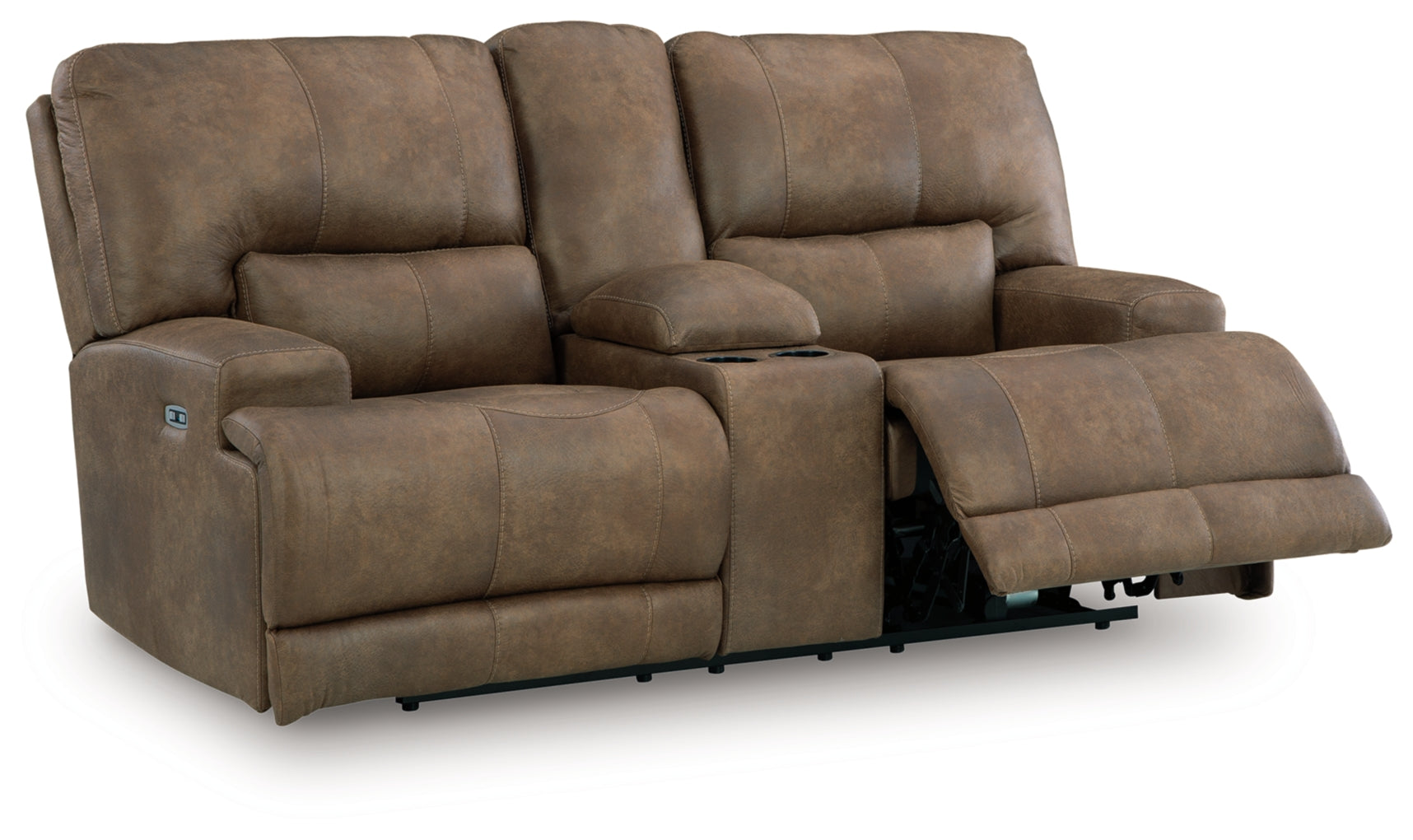 Time-Piece Power Reclining Loveseat/Console/Adjustable Headrest