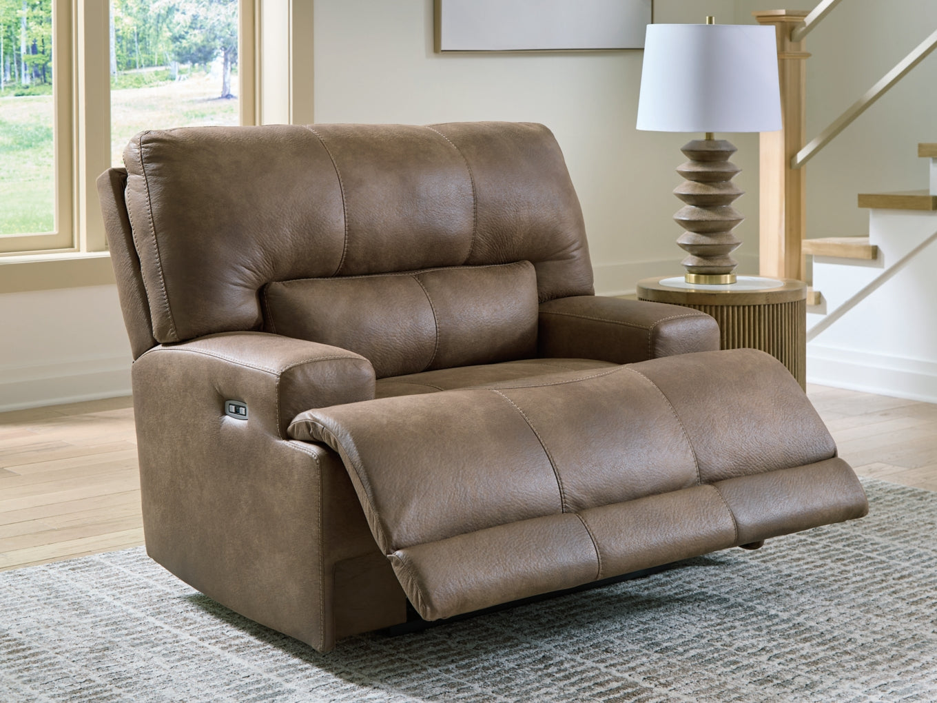 Time-Piece Power Recliner/Adjustable Headrest