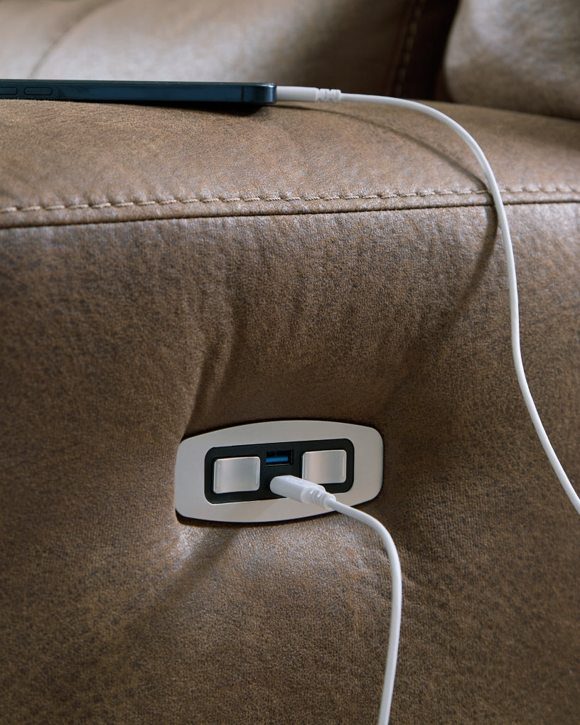 Time-Piece 2 Seat Power Reclining Sofa Adjustable HDREST