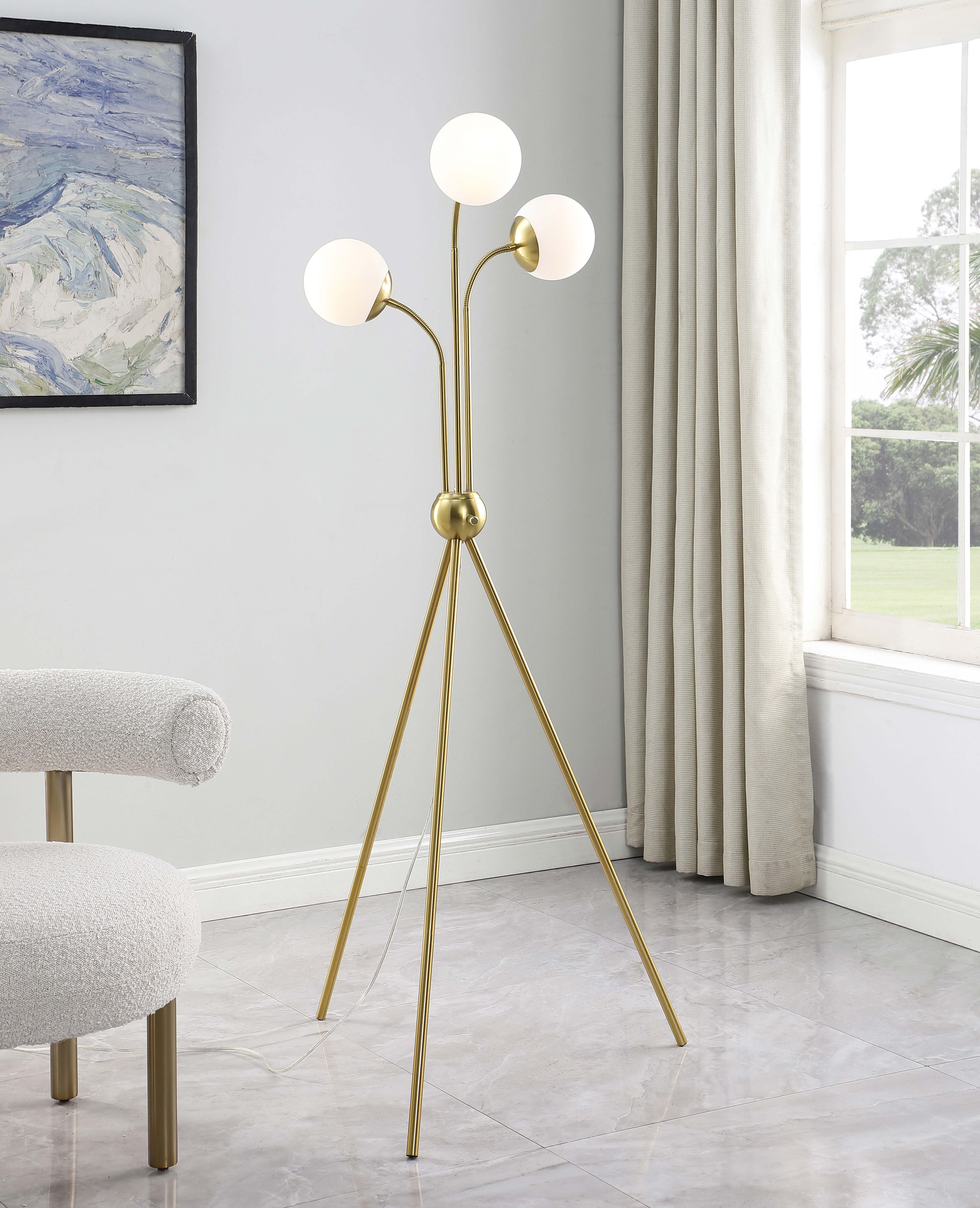 Miley Trio Tree Floor Lamp Gold