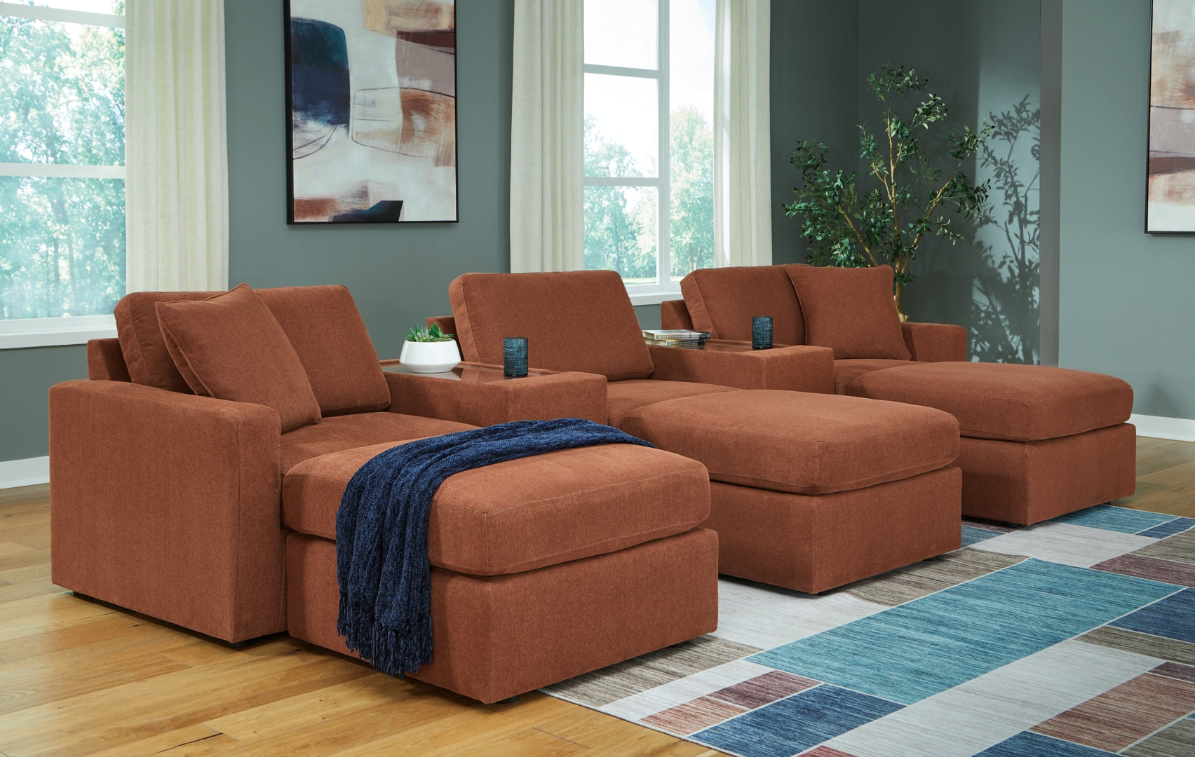 Pillar Peak 5-Piece Sectional with Recliner