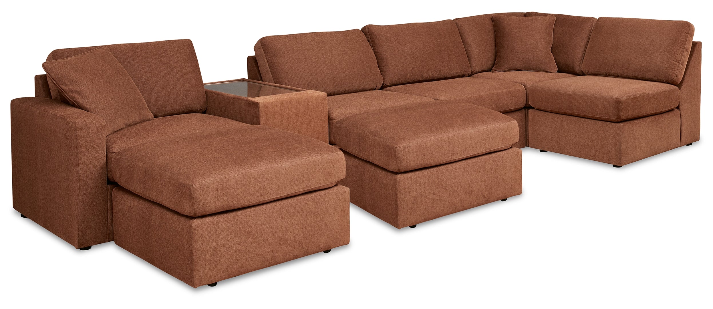 Modmax 6-Piece Sectional with Ottoman