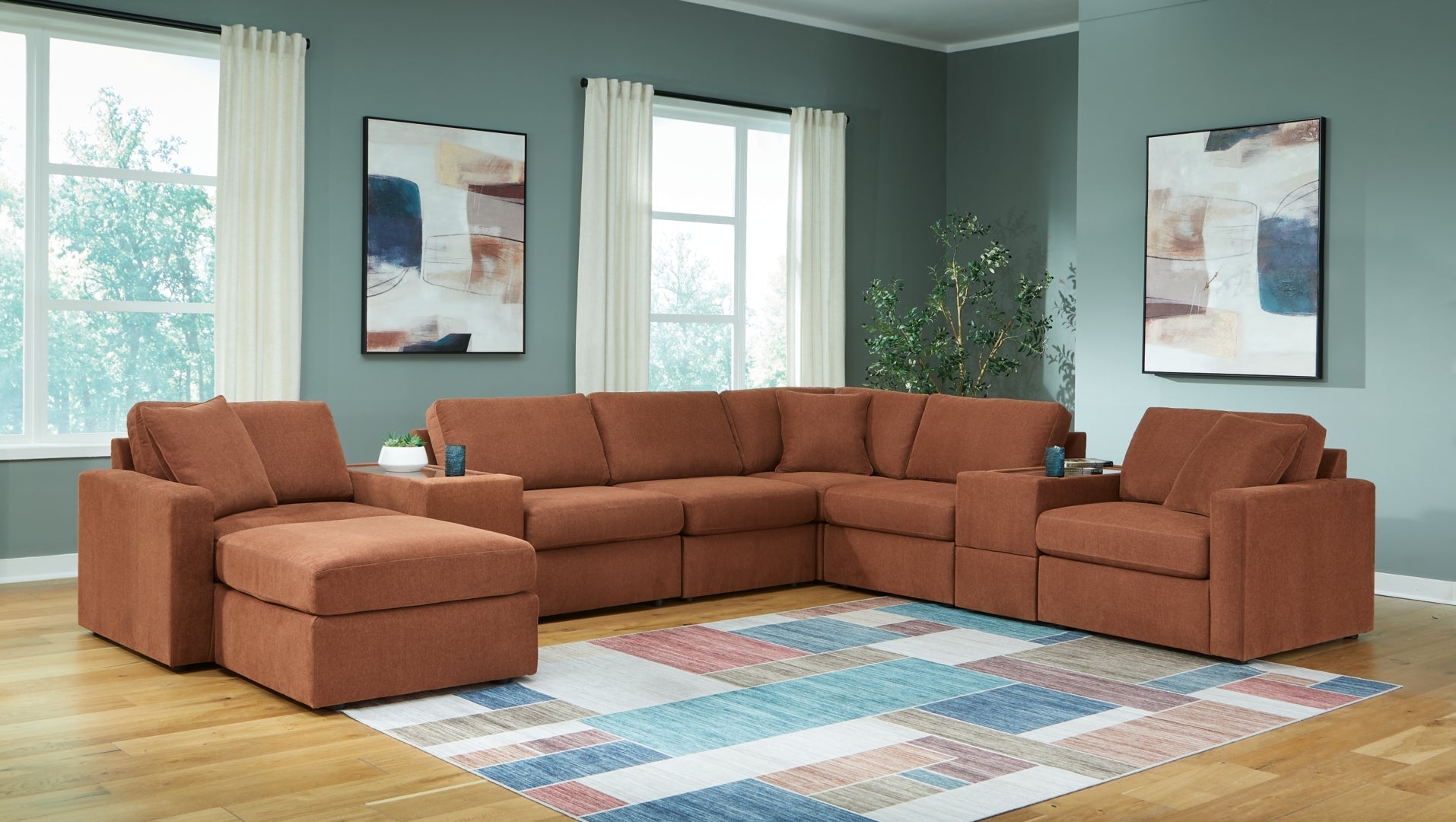 Pillar Peak 5-Piece Sectional with Recliner