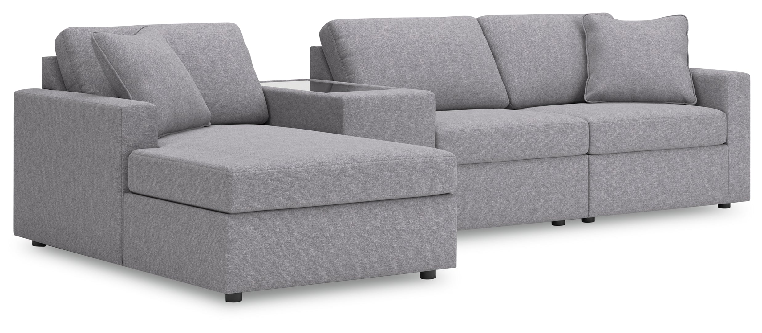 Modmax 4-Piece Sectional with Chaise and Storage Console