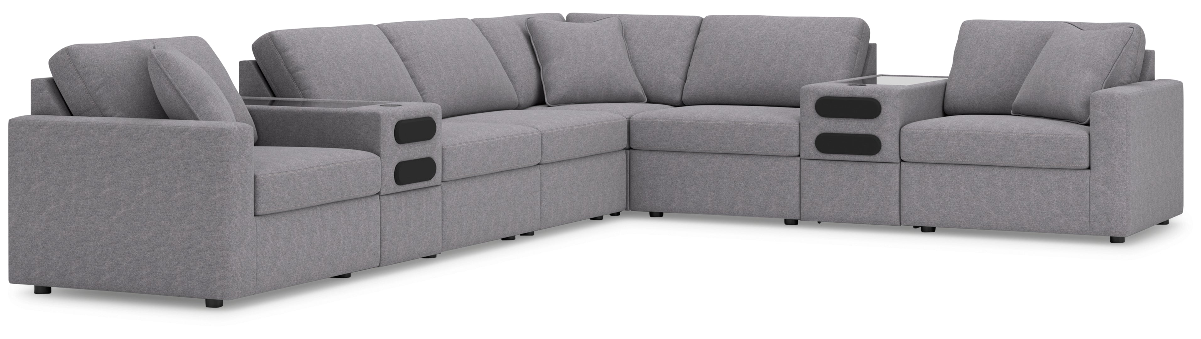 Modmax 8-Piece Sectional with Audio Consoles