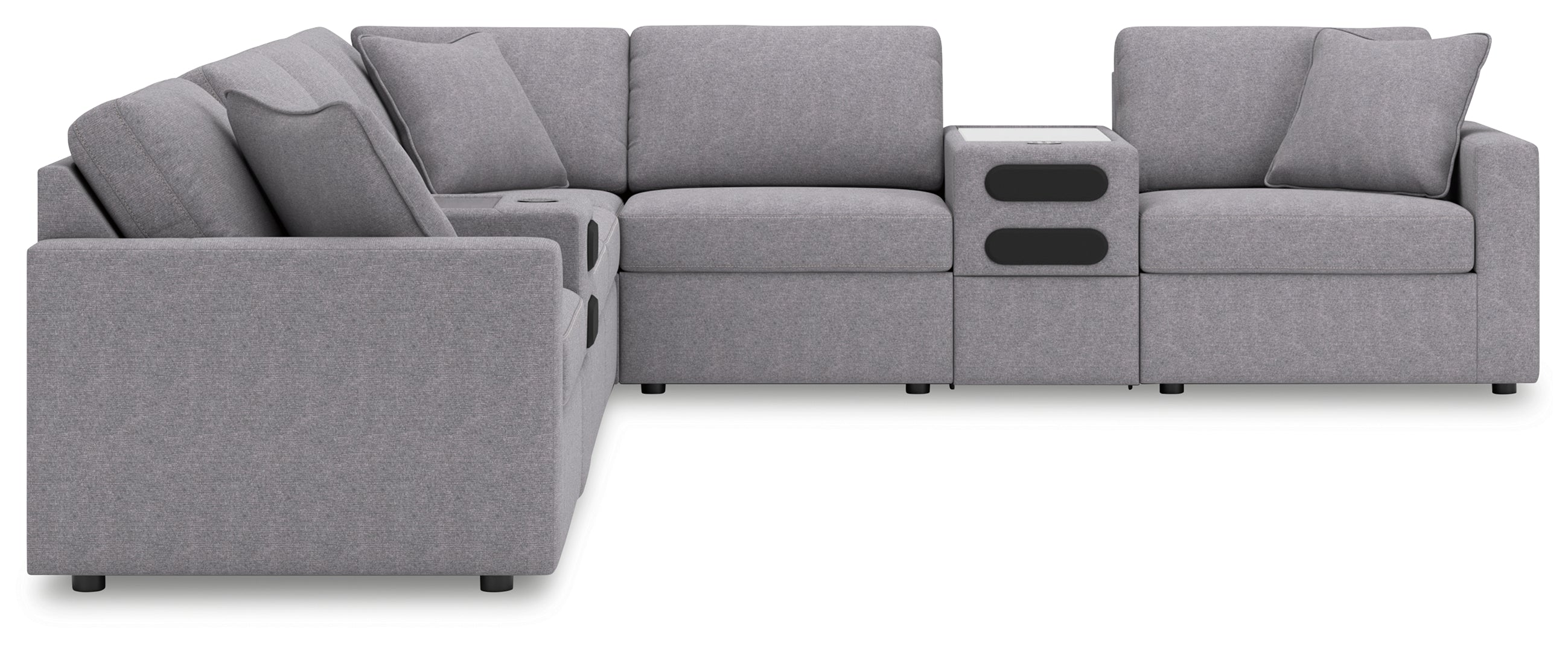 Modmax 8-Piece Sectional with Audio Consoles